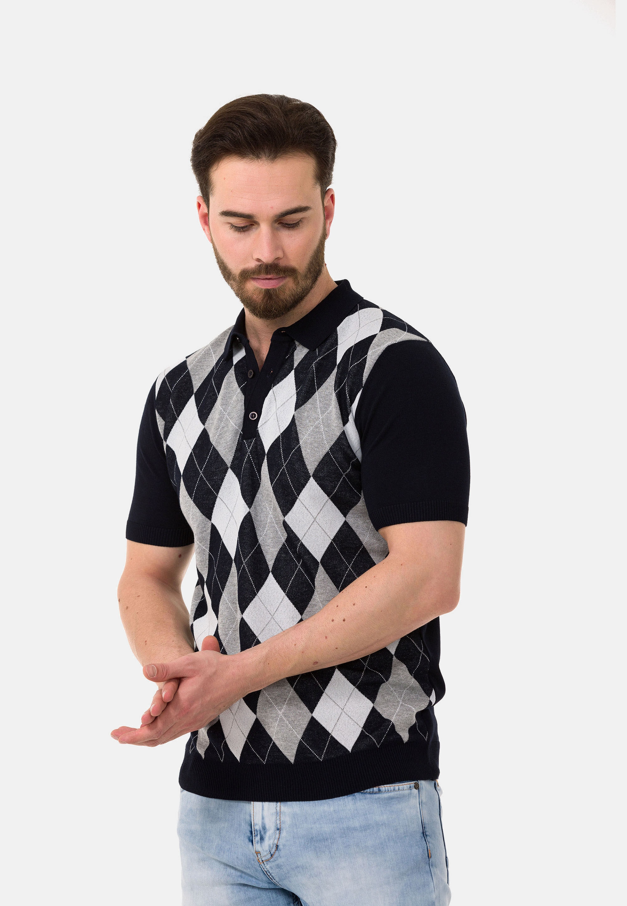 Cipo & Baxx T-Shirt »CT753« gerade geschnitten