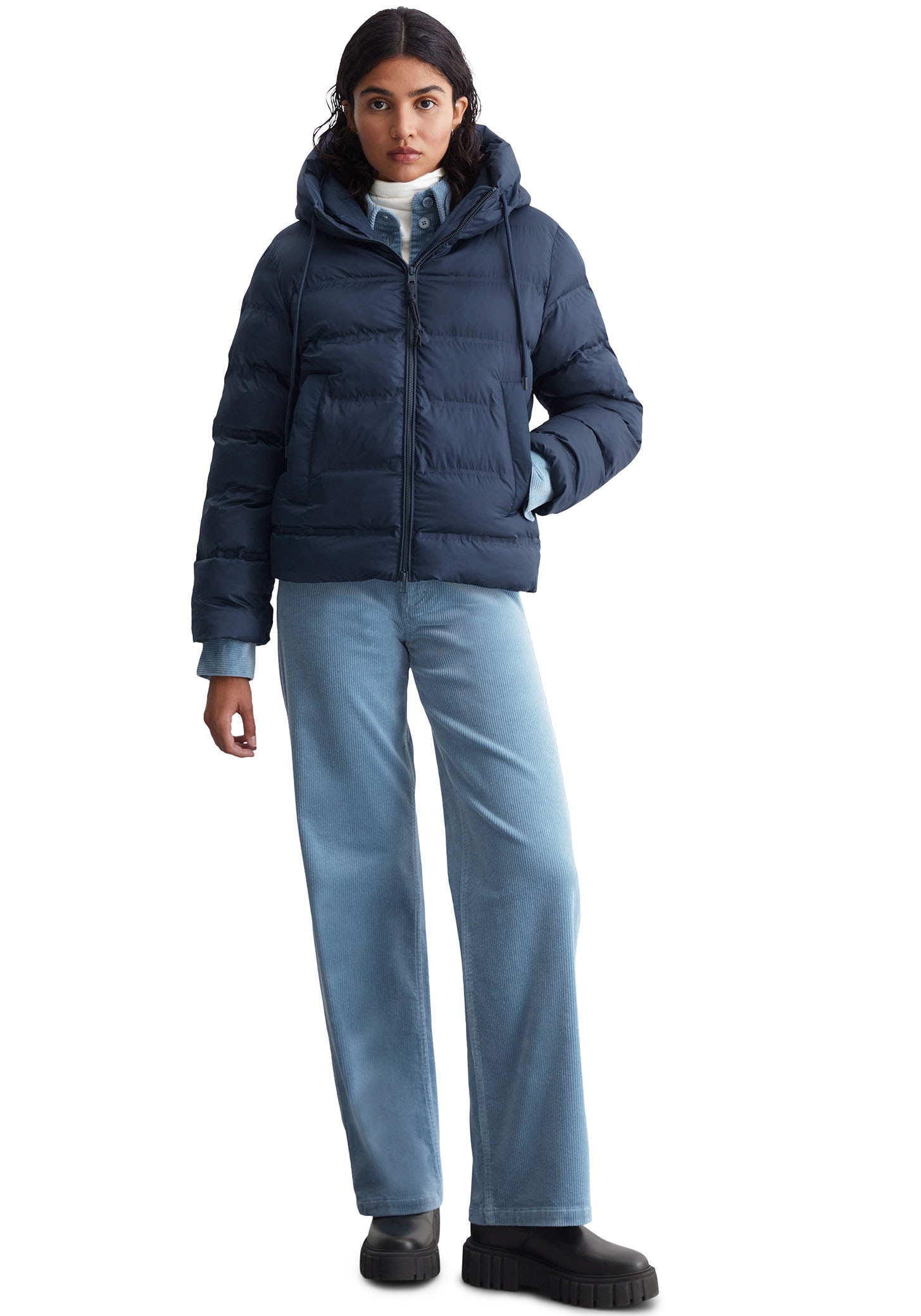 Marc O'Polo DENIM Steppjacke, mit Kapuze