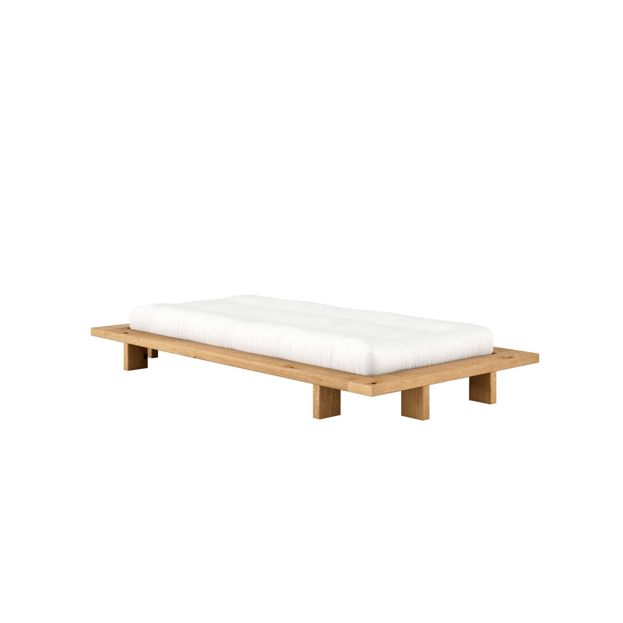 Karup Design Bettgestell »JAPAN BED Futonbett aus FSC®zertifiziertem Massivholz, zeitlos, bequem« Erhältlich für Matratzen Breite 90, 120, 140, 160 oder 180 cm,  Eiche, inkl. Lattenrost, ohne Matratze, Made in Europa