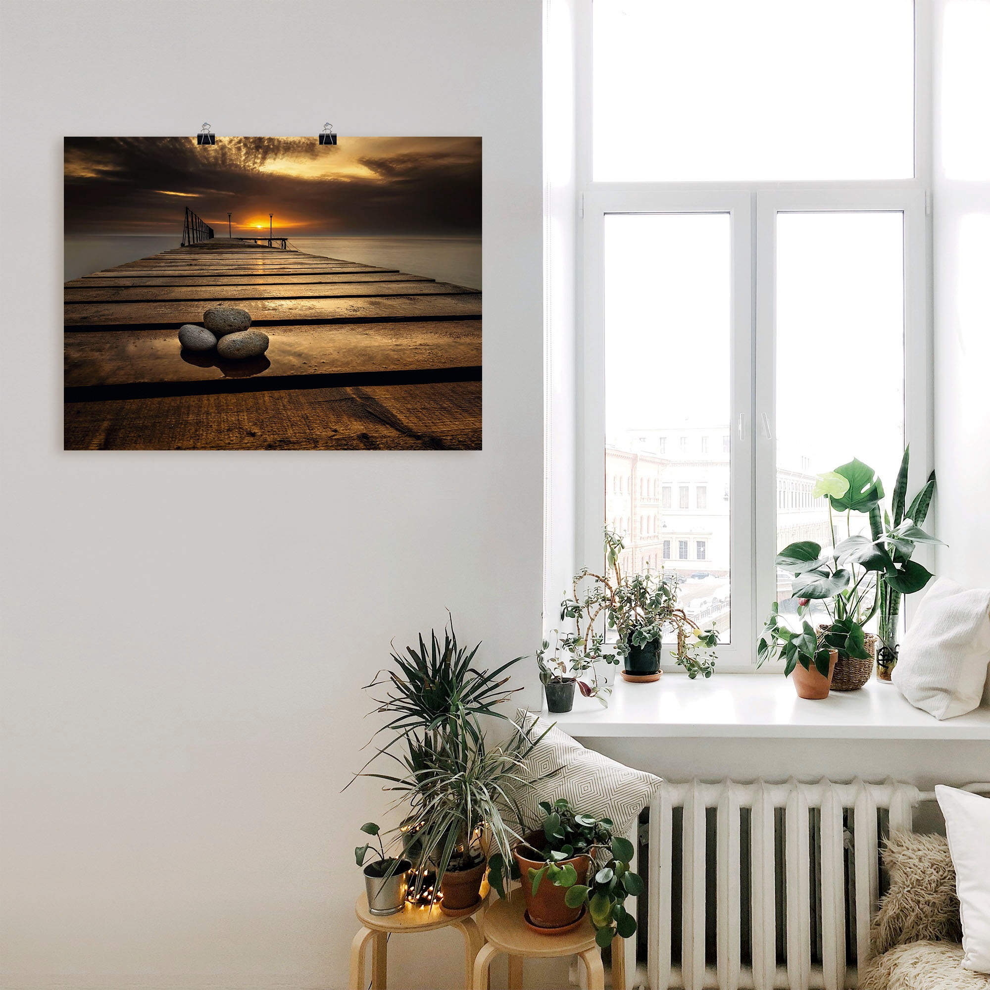 Artland Wandbild »Sonnenaufgang am Schwarzen Meer« Sonnenaufgang & -untergang 1 Stk. tlg. als Leinwandbild, Poster in verschied. Größen
