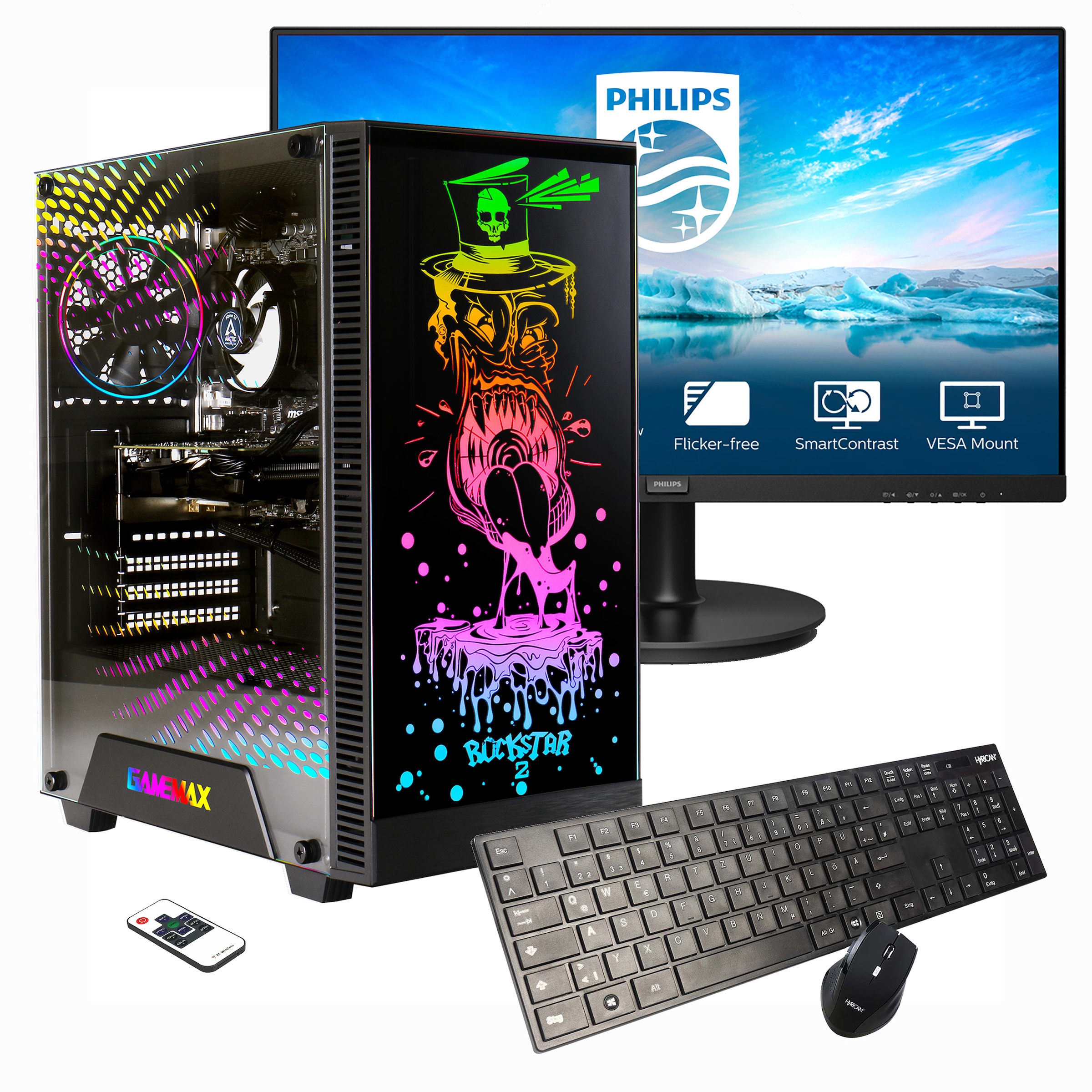 PC-Komplettsystem »Multimedia Rockstar SET02169«, Windows 11, inklusive 27" Monitor...