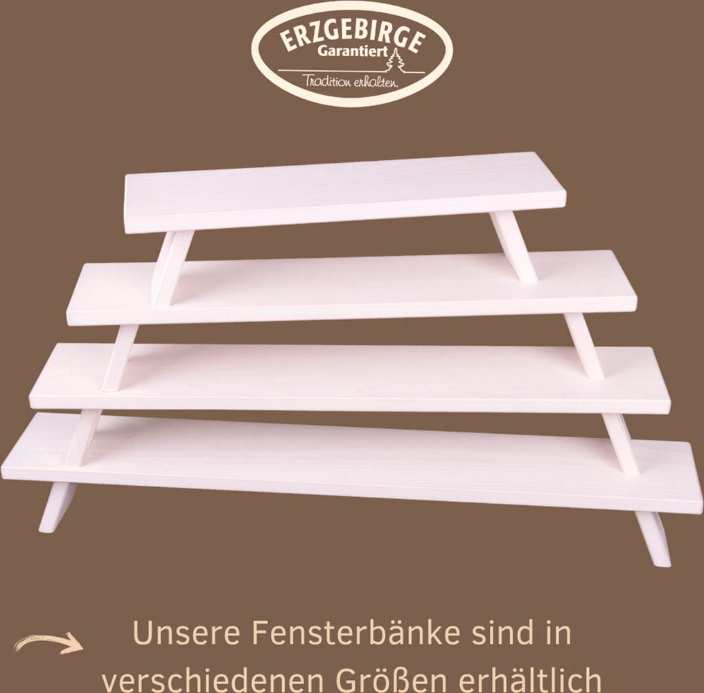 Weigla Schwibbogen-Fensterbank »Weihnachtsdeko«, aus Buchenholz, Tiefe ca. 7,5 cm