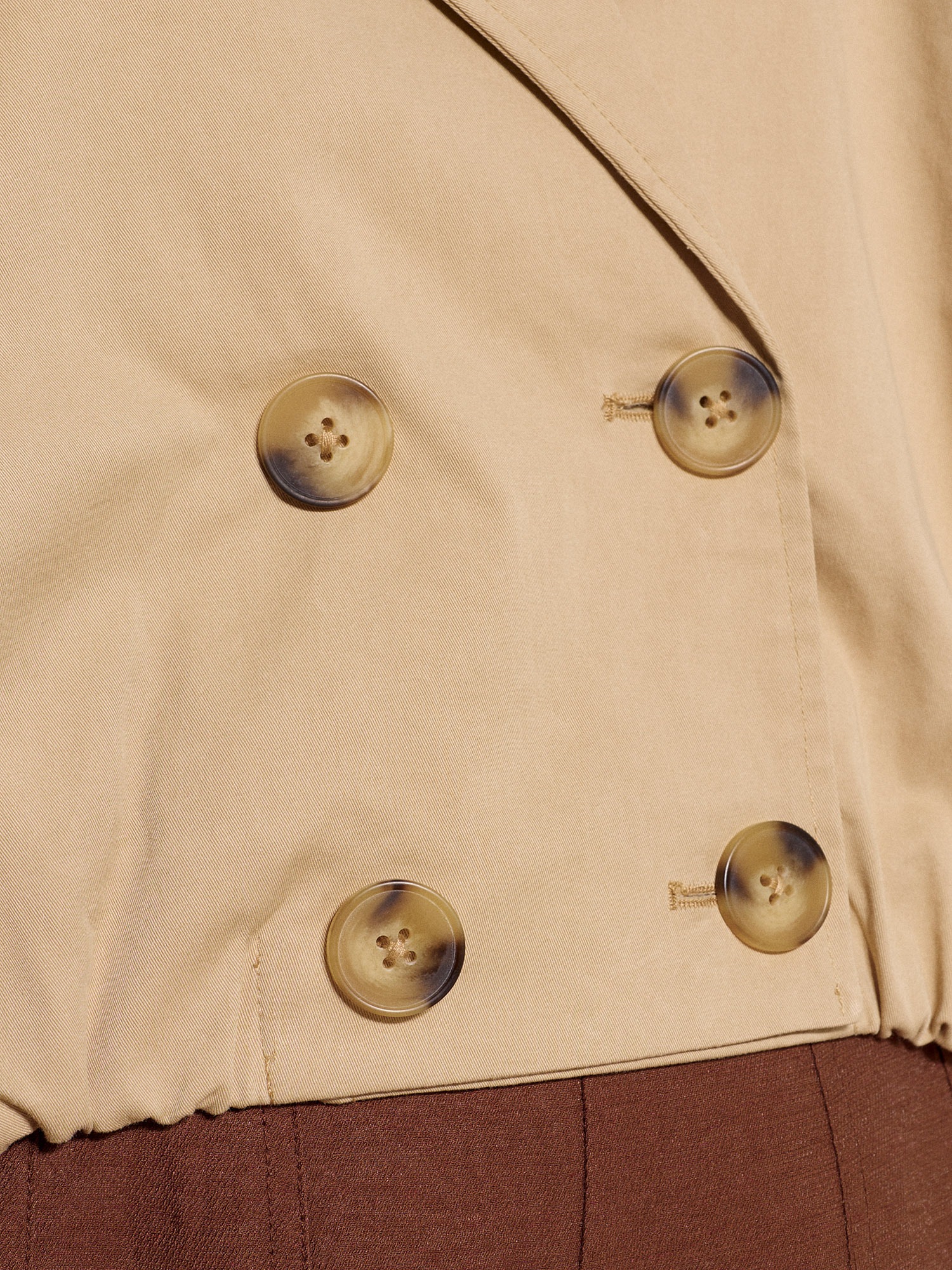 Apricot Kurzjacke »Kurzer Trenchcoat« mit auffälligen Knöpfen