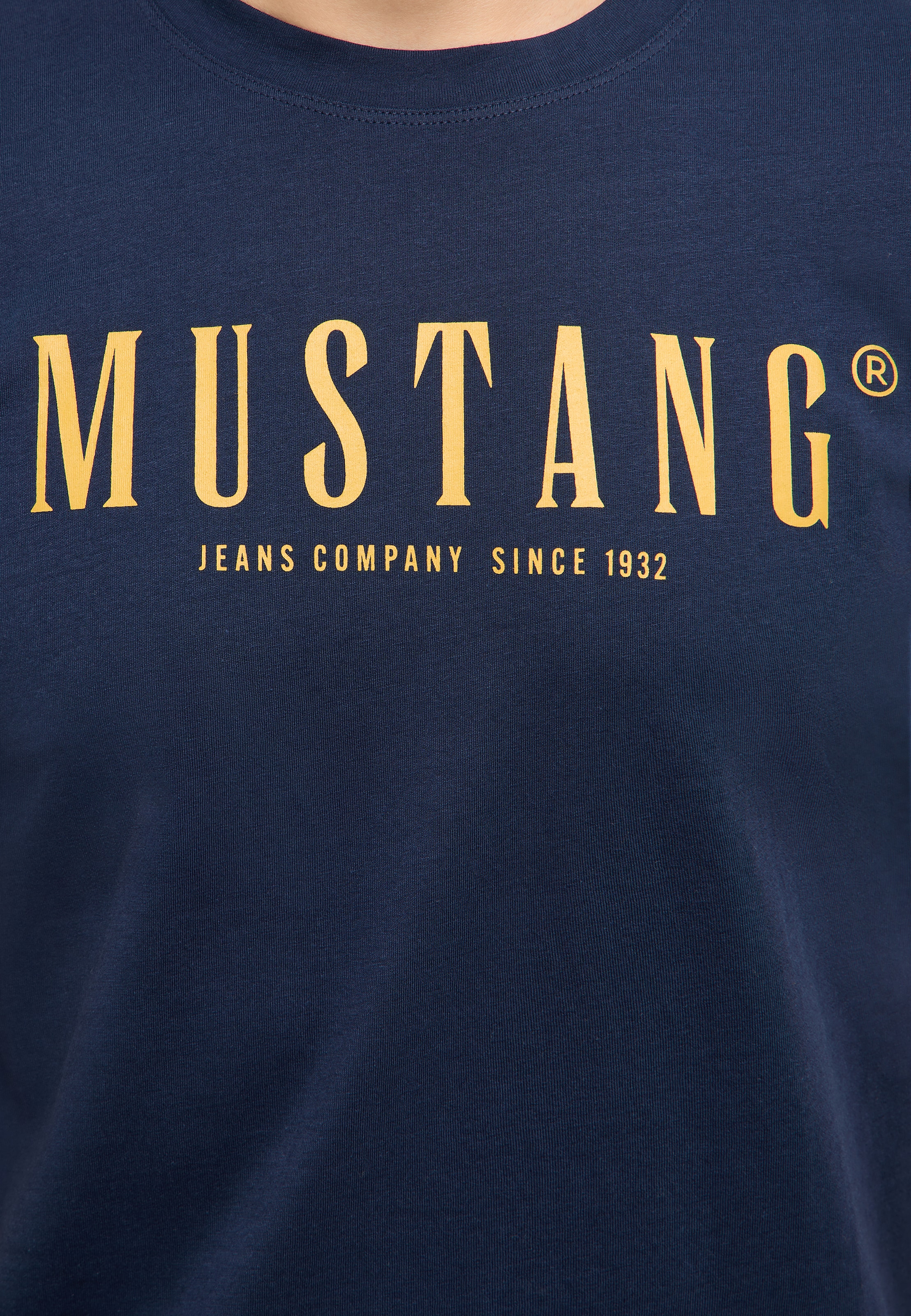 MUSTANG T-Shirt »MU-Austin Logoprint« aus Baumwolle