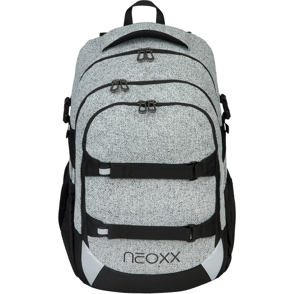 neoxx Schulrucksack »Active, Wool the World«, reflektierende Details