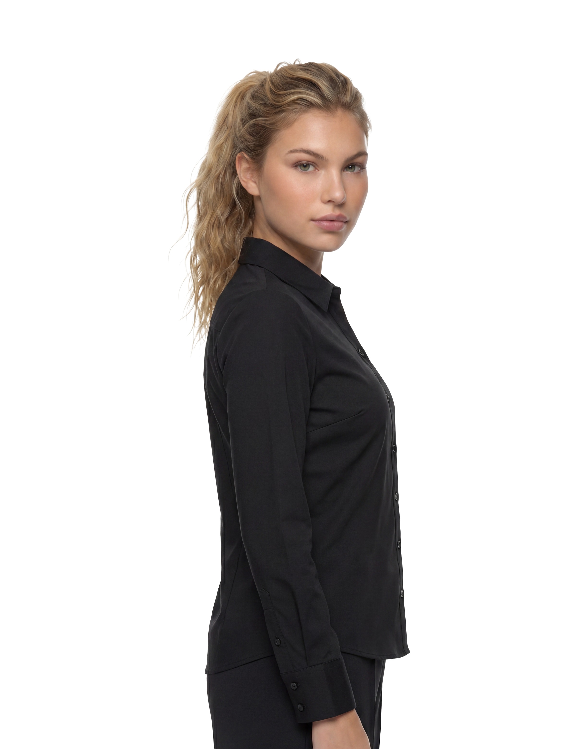 Guess Hemdbluse »NEW CATE SHIRT« mit Logostickerei, Slim Fit