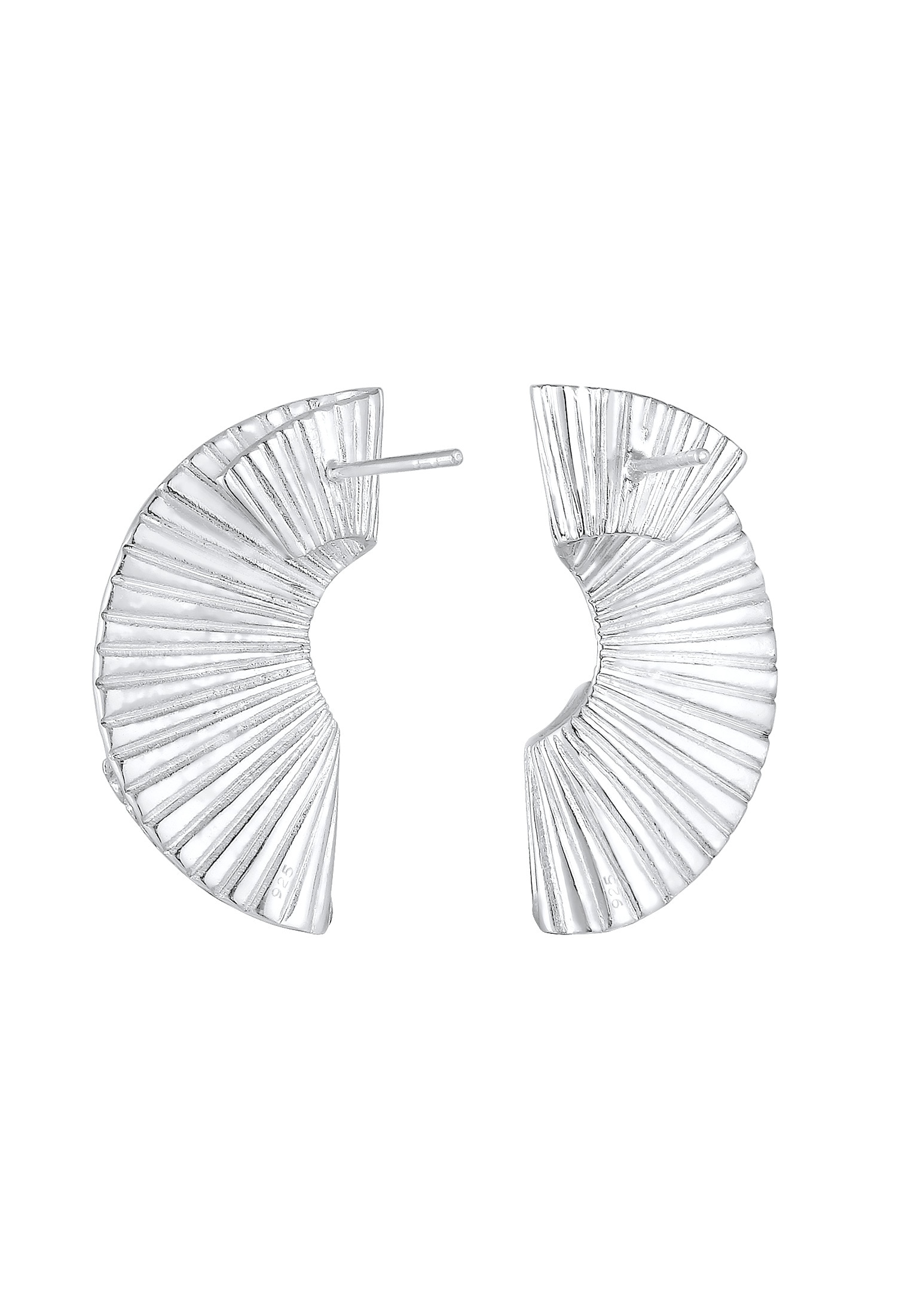 Elli Premium Paar Ohrstecker »Ohrringe Hänger Fächer Form Trend 925 Silber«