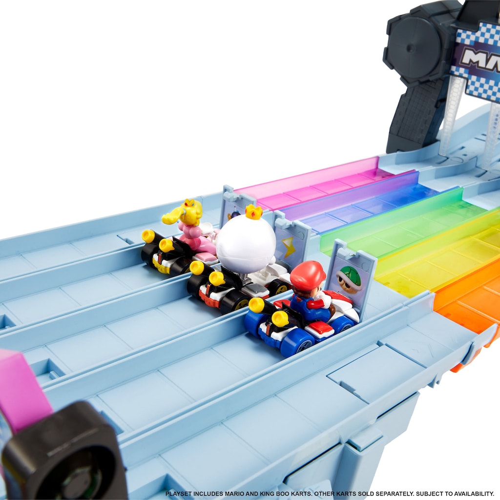 Hot Wheels Autorennbahn »Mario Kart Regenbogen Rennstrecke«