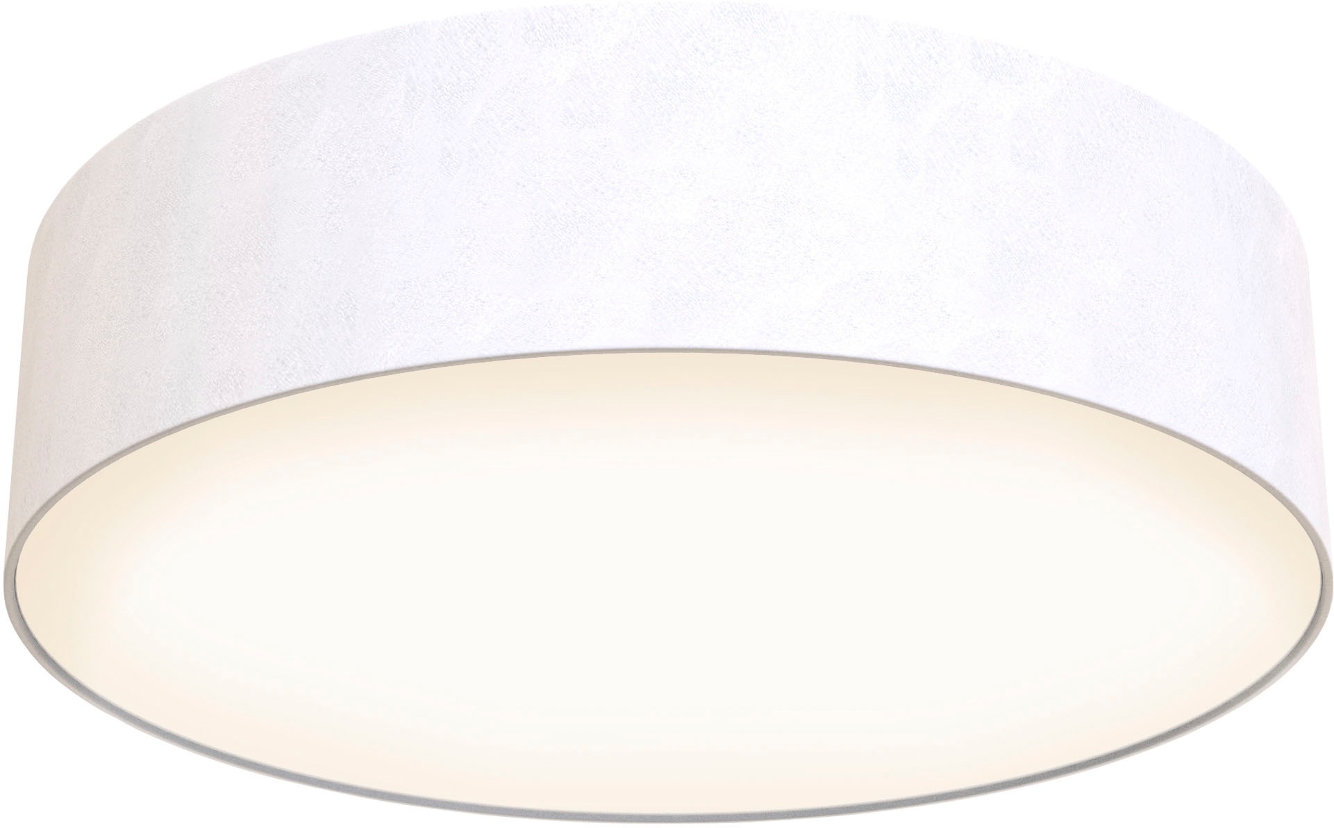 Briloner Leuchten LED Deckenleuchte »Stoff LED Deckenleuchte, weiß, 1xLED-Modul / 18W«