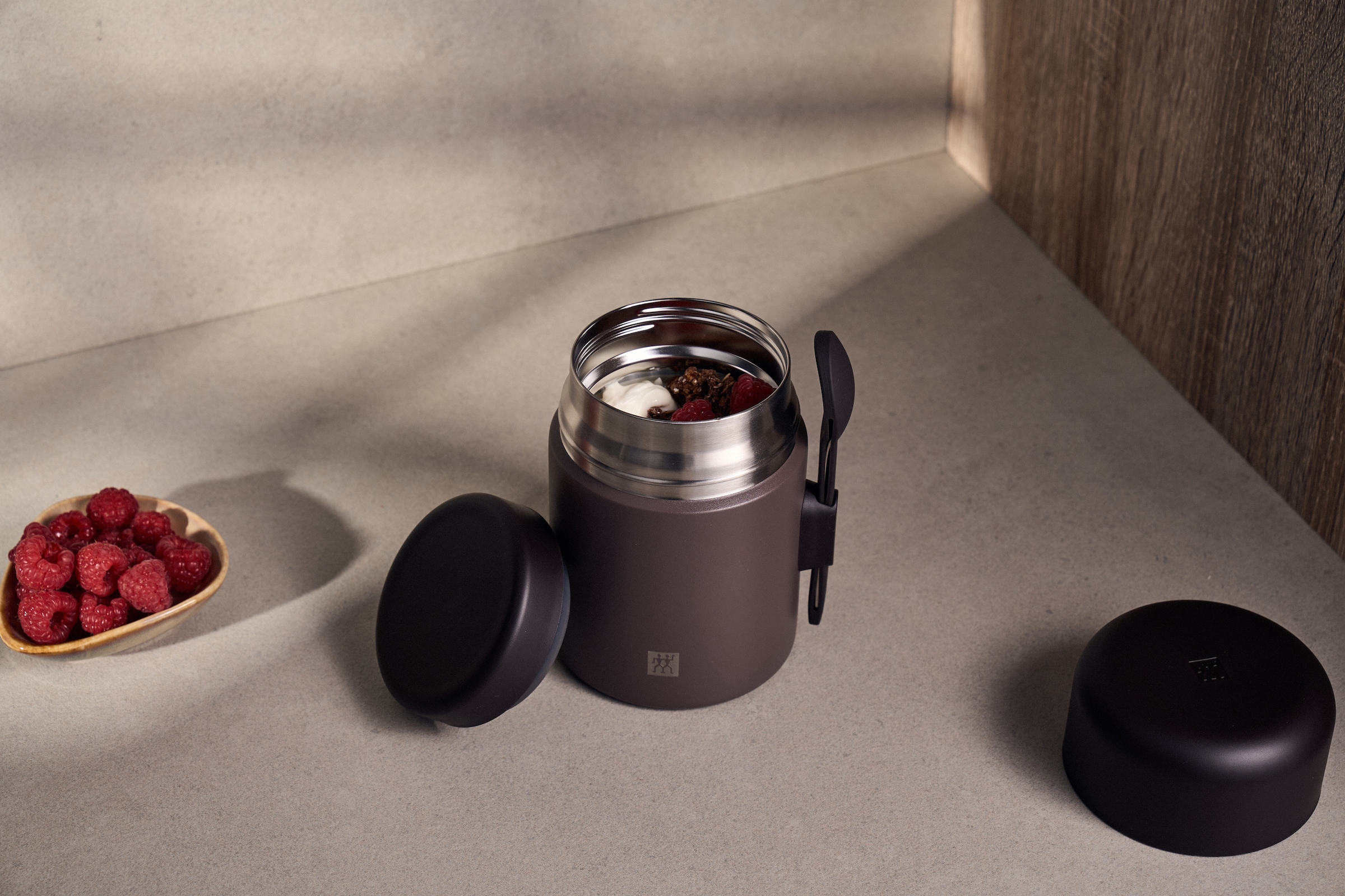 Zwilling Thermobehälter »Thermo Plus« Auslaufsicher, Doppelwandisolierung, mit Löffel, Edelstahl