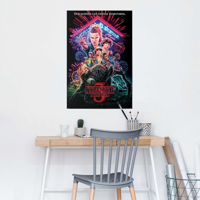 Reinders! Poster »Poster Stranger Things Summer of 85 - Netflix - Mike -  Eleven«, Serien, (1 St.) auf Rechnung kaufen