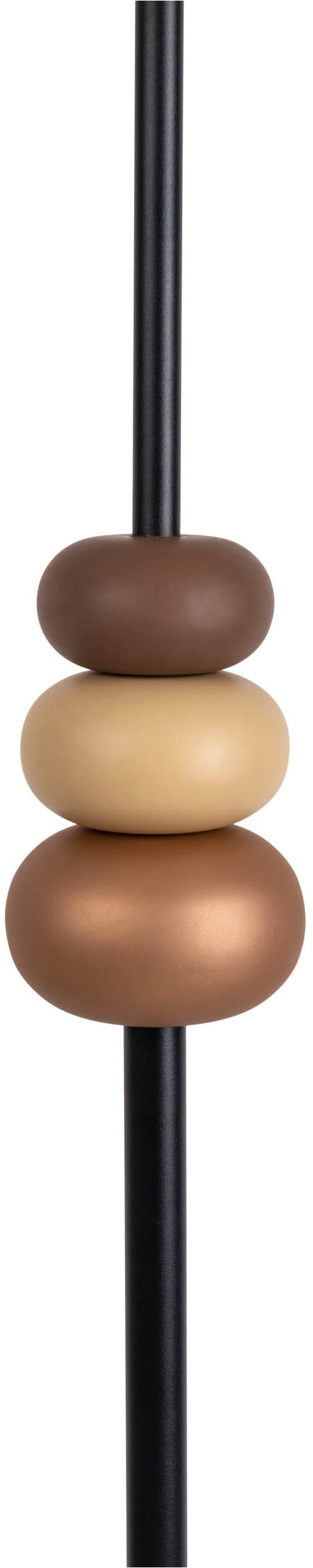 näve Stehlampe »Elina« E27 1 Stk. H: 155cm, Textilschirm weiß, E27 max. 40W, Zuleitung 180cm schwarz