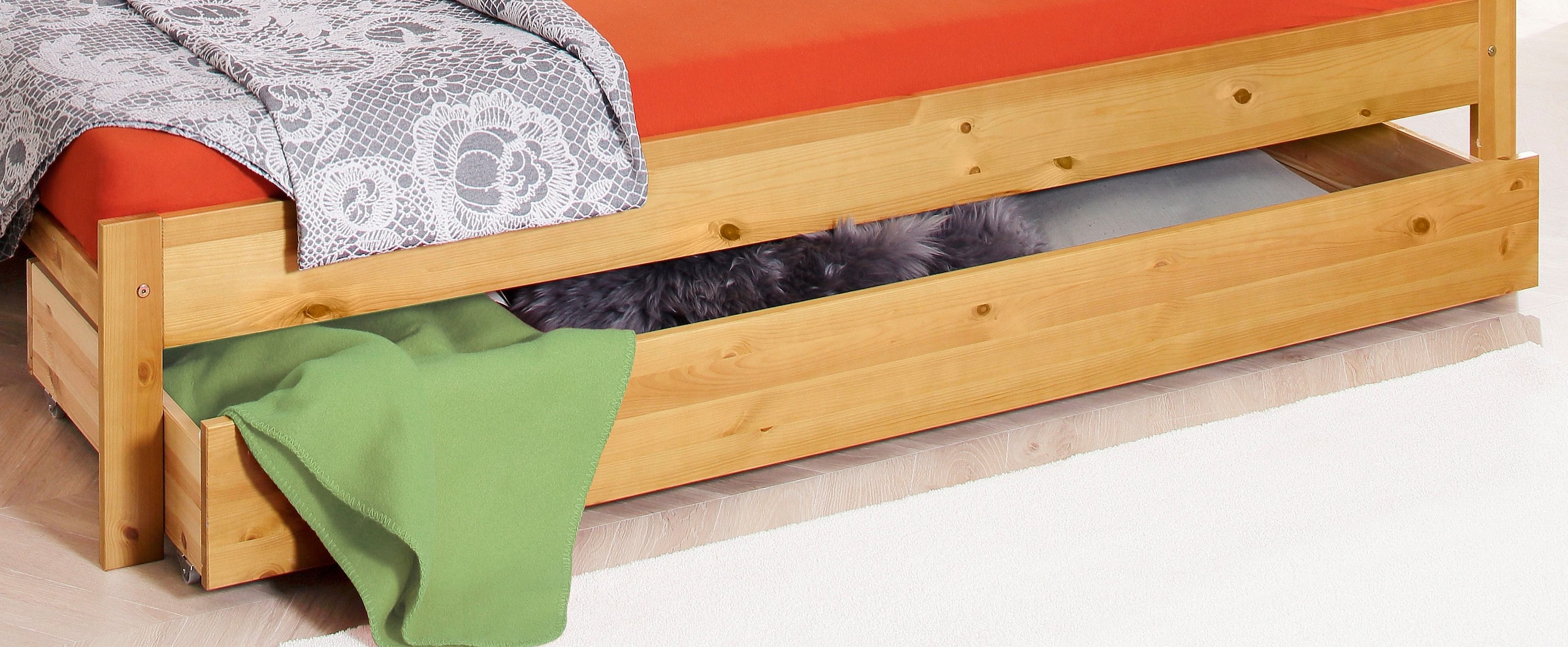 Home affaire Schublade »"AIRA" passend zum Daybed,« aus massivem Holz (Kiefer)