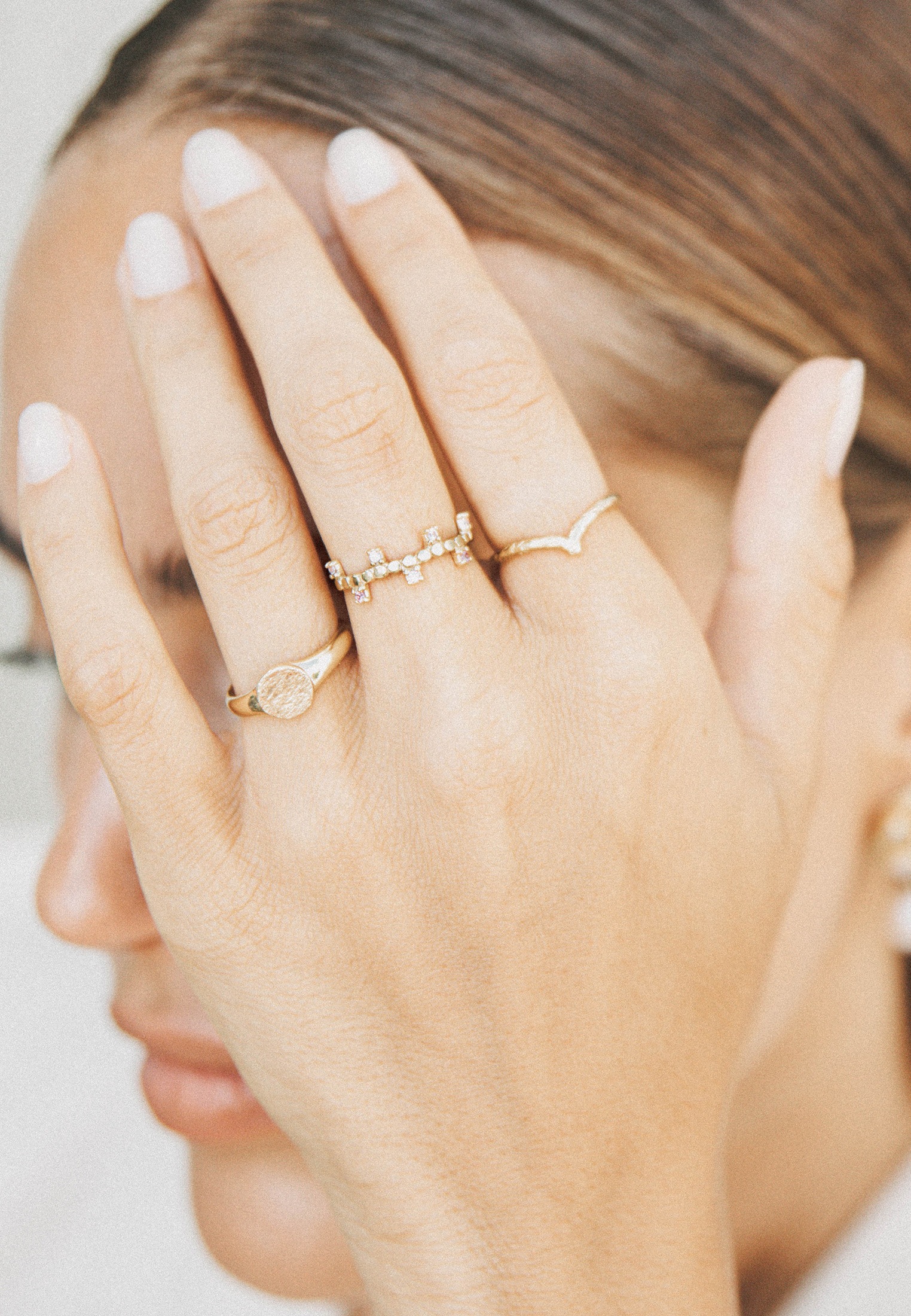 HAZE & GLORY Silberring »Ring Victory of Love 375 Gelbgold«