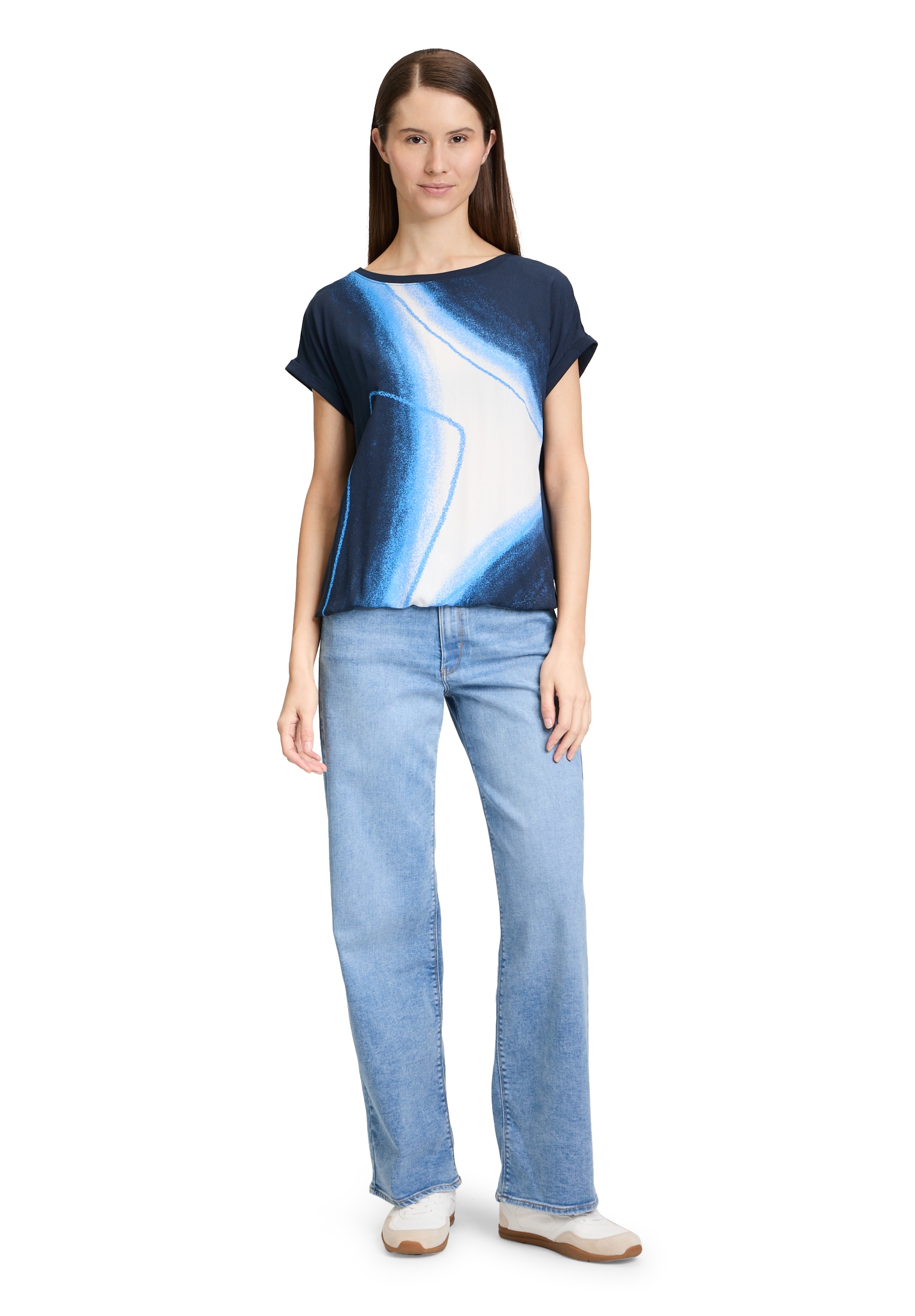 Betty&Co Langarmshirt »Casual-Shirt mit Print«
