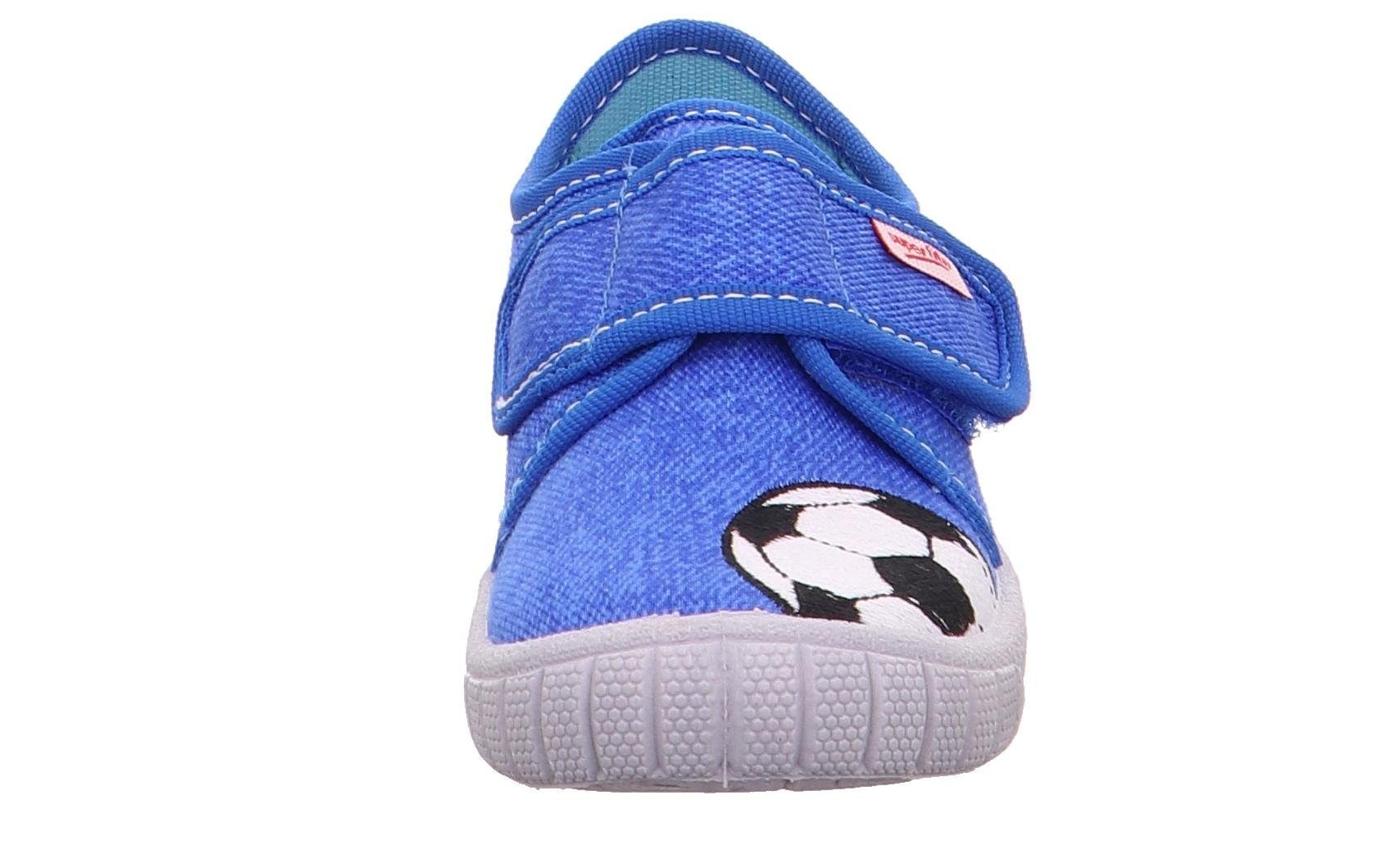 Superfit Hausschuh »Bill WMS: Mittel«, Kindergarten Schuh im Jeans-Look, Größenschablone zum Download