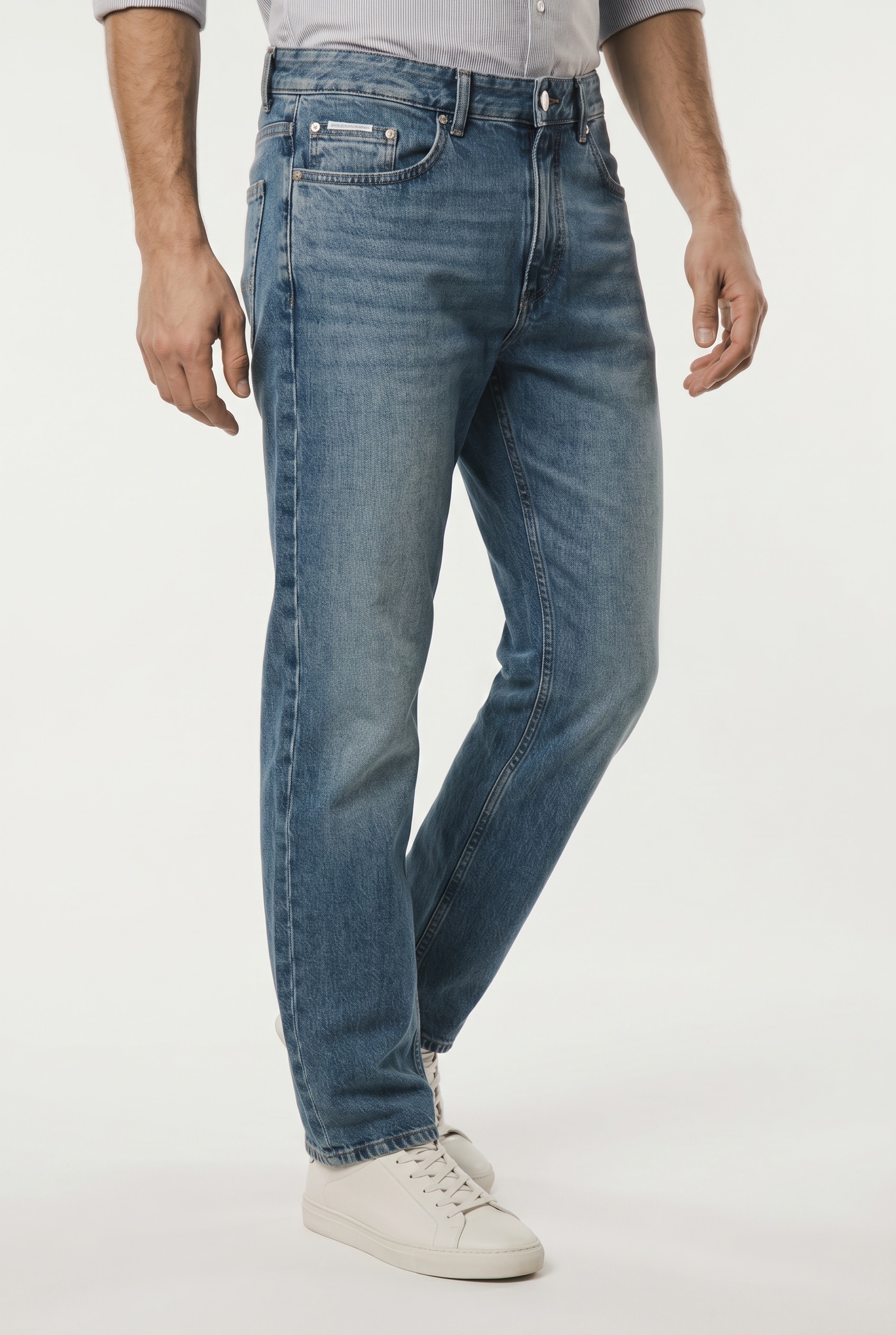 Marc O'Polo DENIM Tapered-fit-Jeans Model Runne tapered aus reiner Bio-Baumwolle