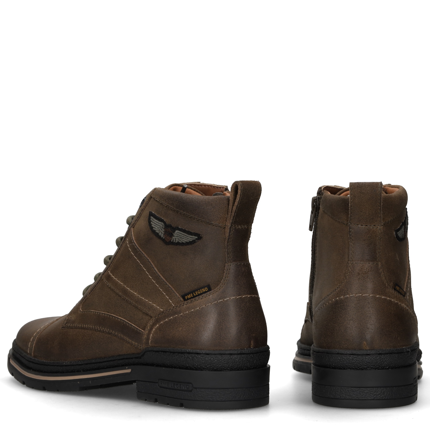 PME LEGEND Schnürstiefelette »TARMAC«  Schnürboots, Workerboots mit Anziehlasche und Reißverschluss