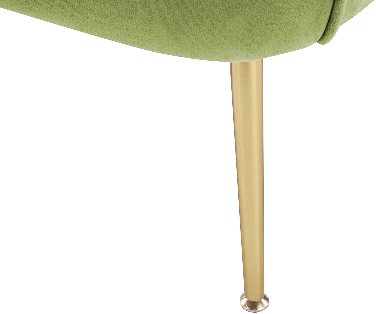 Kayoom Sessel »Loulan 125, gemütlicher Cocktail-Sessel, edler Samtbezug«, (1 St.), Cocktail-Sessel, Rückenlehne mit Ziernaht, Metallbeine in Gold