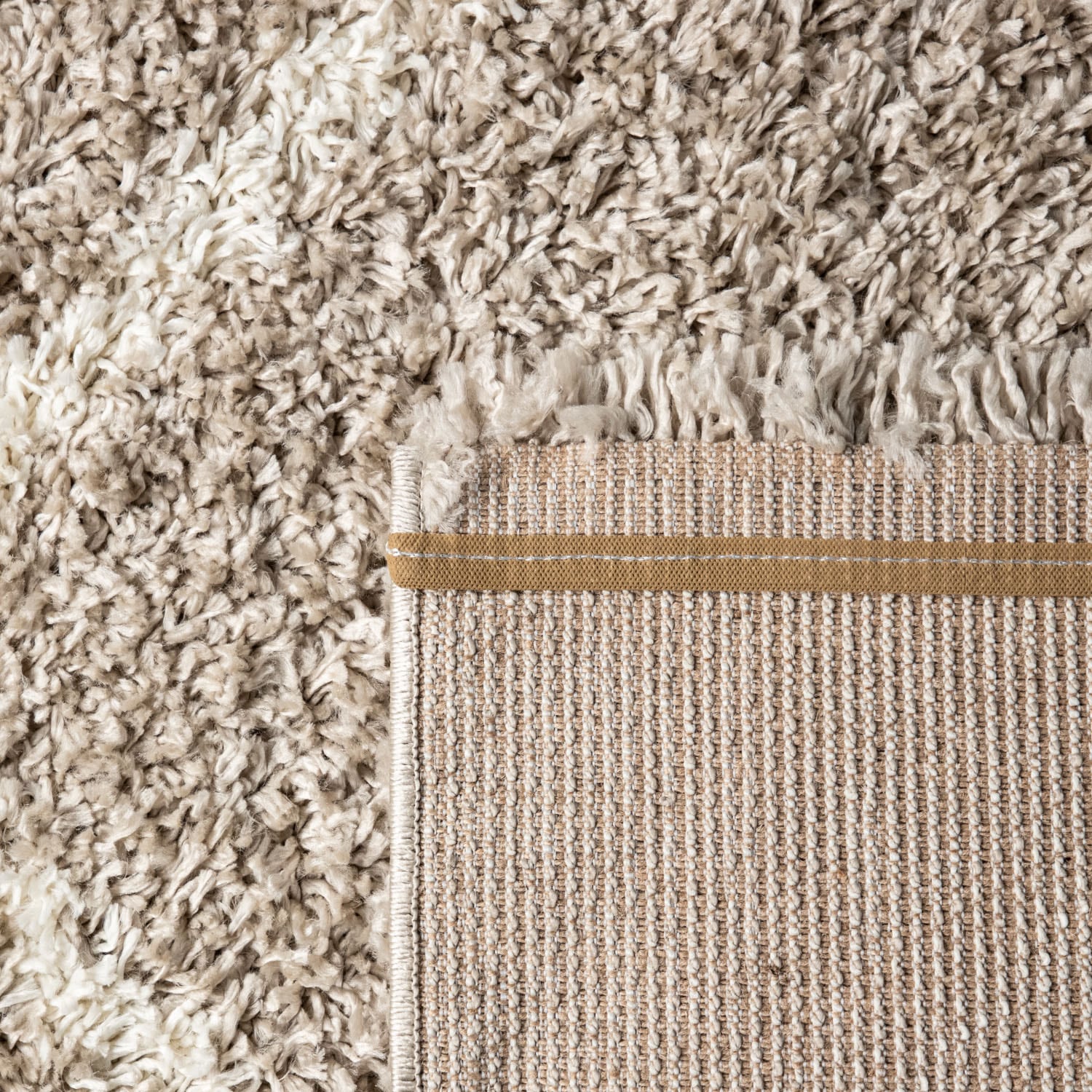 Paco Home Hochflor-Teppich »Kalmar 441«, rechteckig, 40 mm Höhe, Scandi Design, Rauten Muster, weich & kuschelig