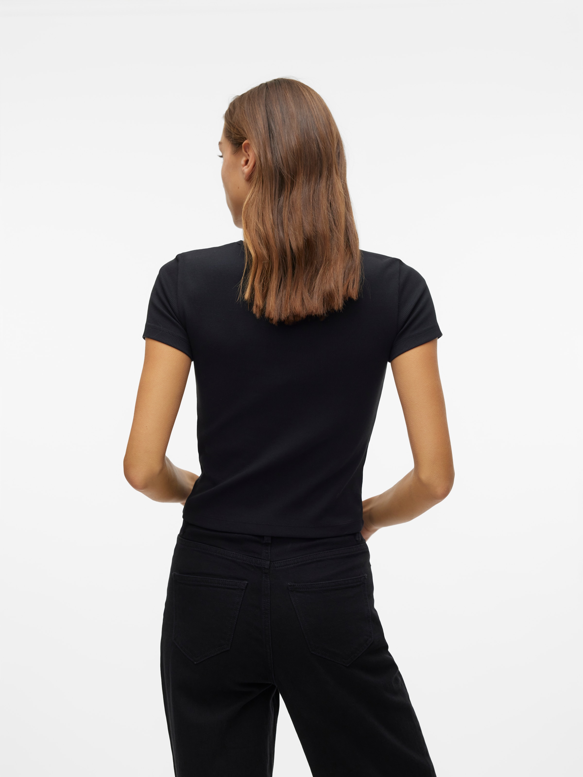 Vero Moda Rundhalsshirt »VMCHLOE SS SHORT TOP JRS NOOS«