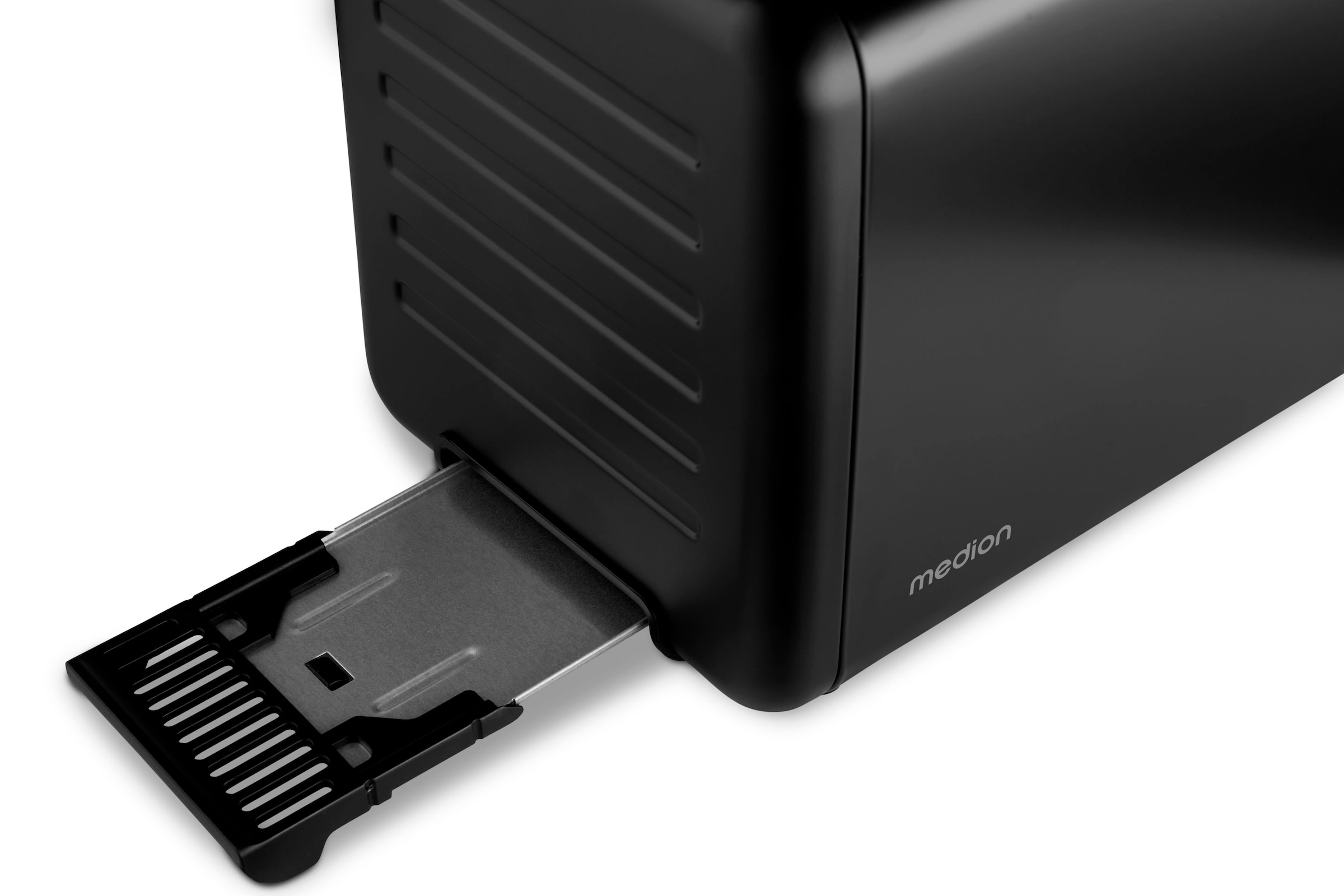 Medion® Toaster »MD12102, 2 Toastschlitze« 2 Schlitze für 2 Scheiben 850 W abnehmbarer Brötchenaufsatz