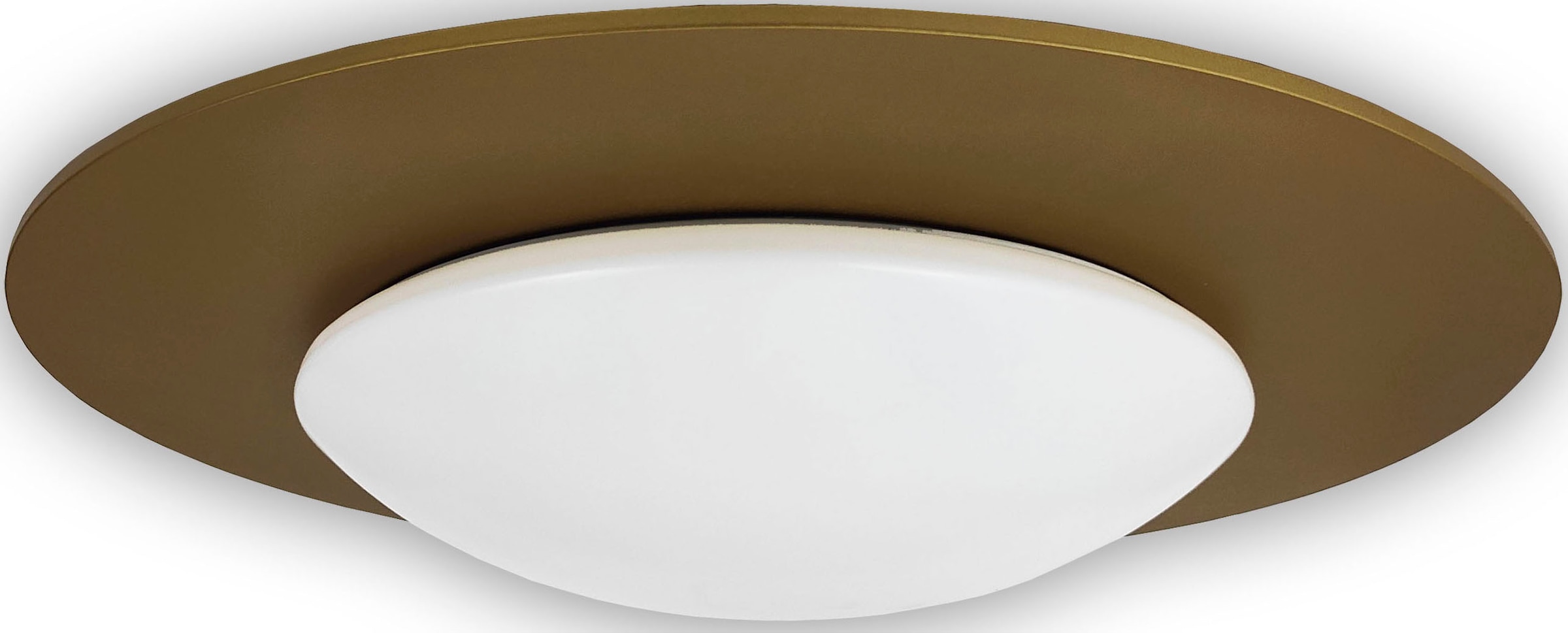 1 einfachen Fassung gold«, E27 3 Deckenleuchte Leuchtmittelwechsel kaufen für Garantie online »Deckenschale Saturn, mit niermann | XXL Jahren flammig-flammig,