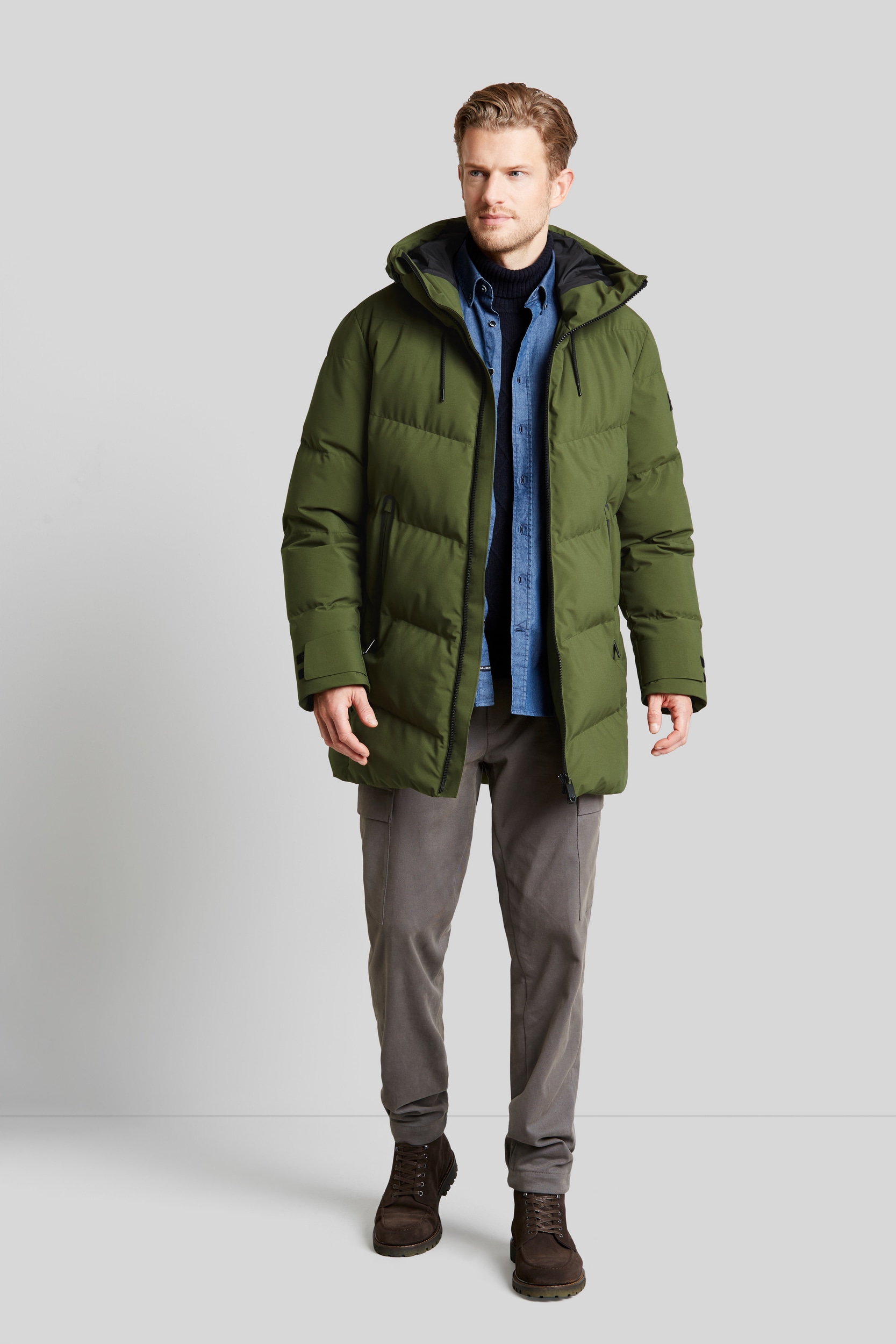 bugatti Parka, mit Kapuze, aus 100 % recycelten Materialien