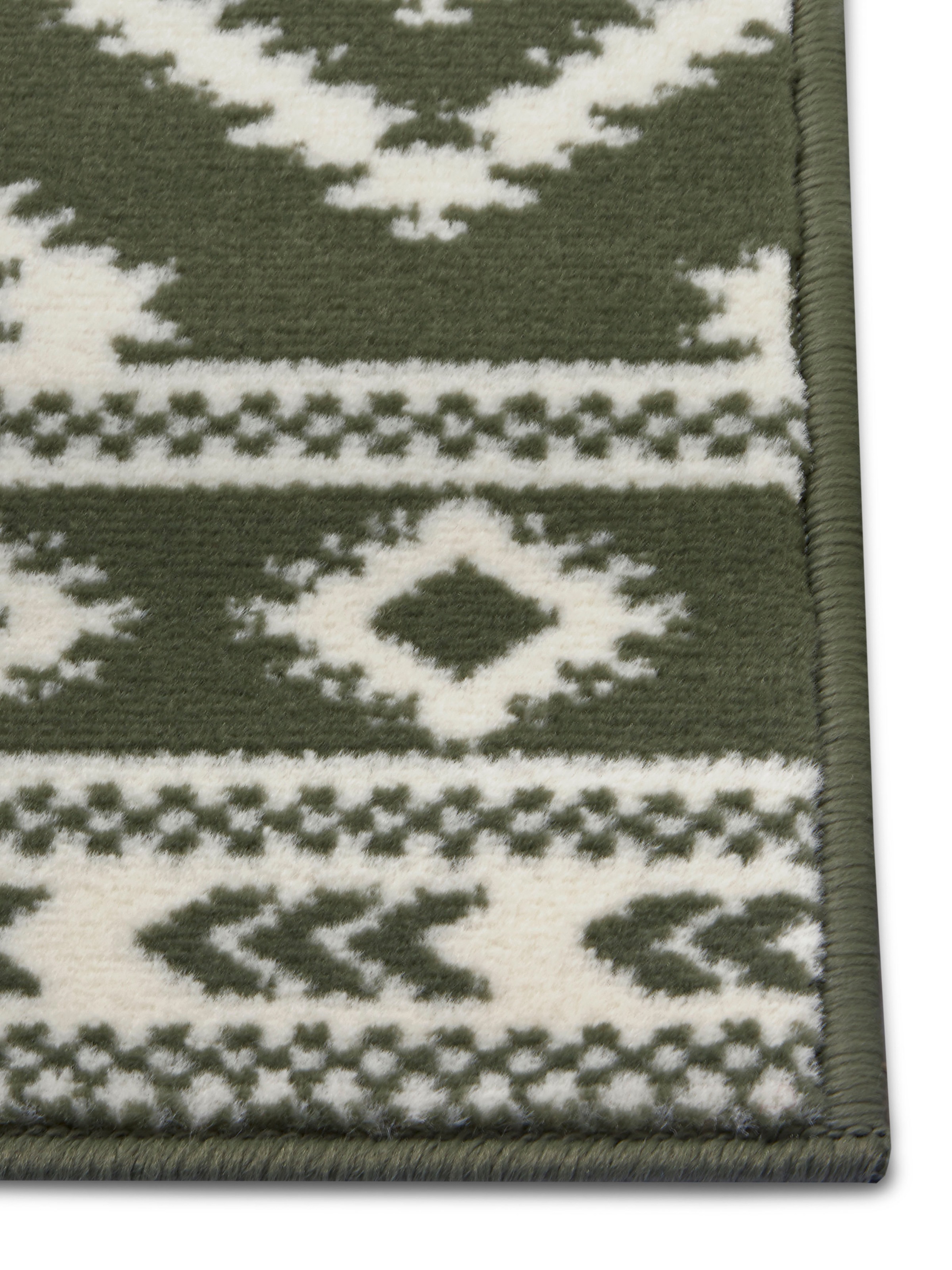 HANSE Home Läufer »Ethno«, rechteckig, 9 mm Höhe, Kurzflor, Velours Haptik, Rauten Muster, Robust, Gekettelt