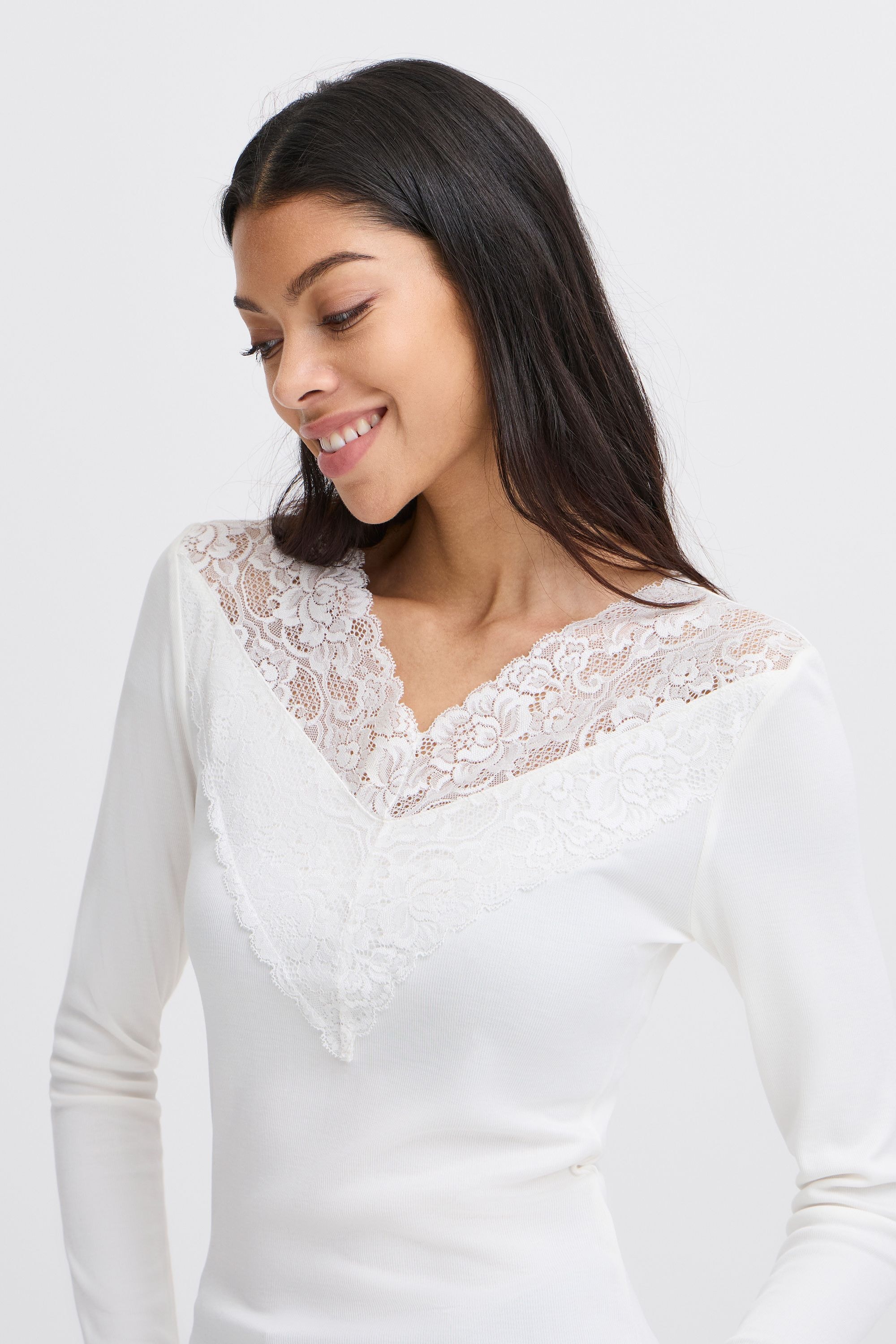 b.young Longsweatshirt »Longtop BYPIRENI LACE TOP -«