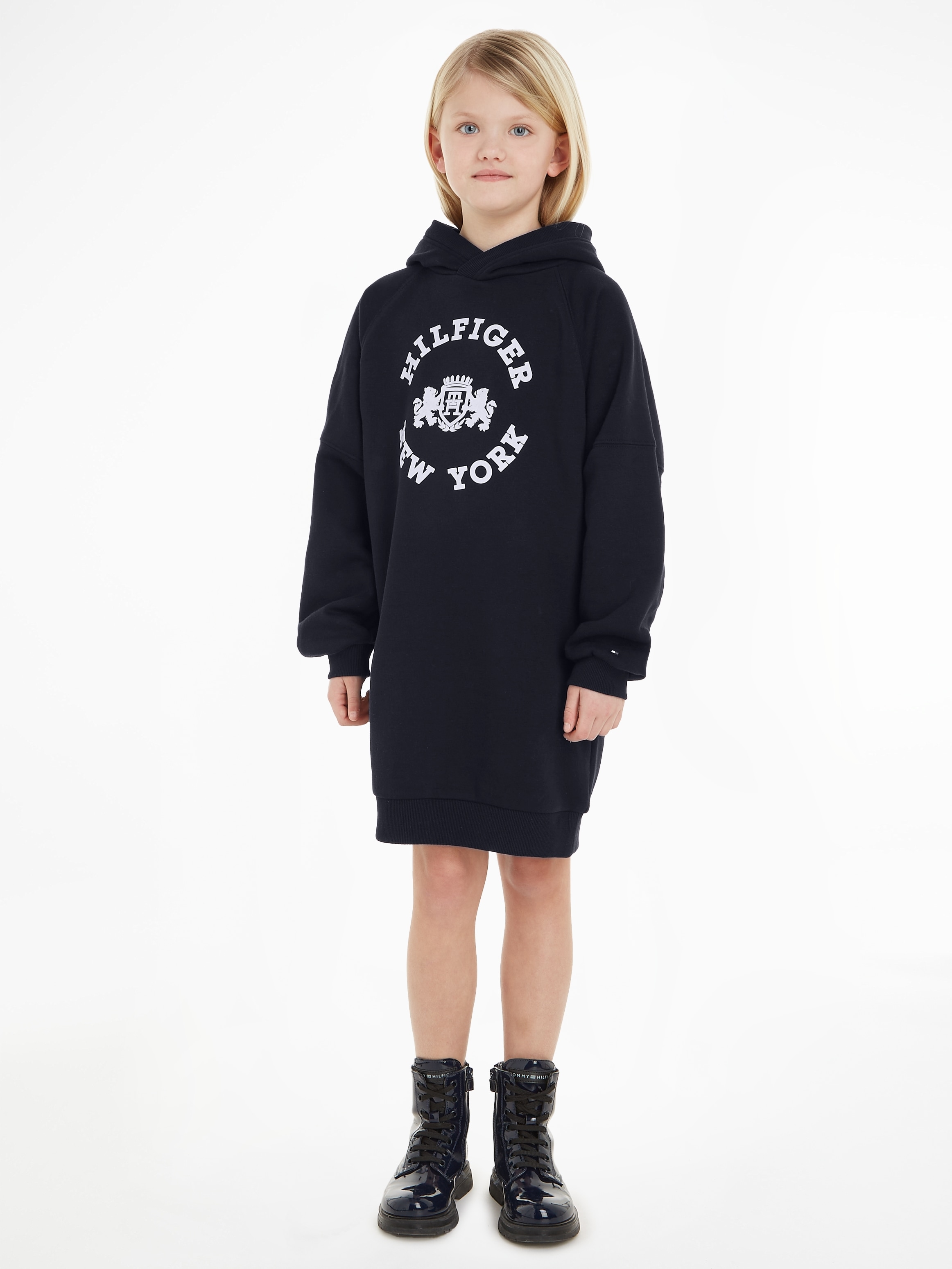 Sweatkleid »HILFIGER CREST HOODIE DRESS«