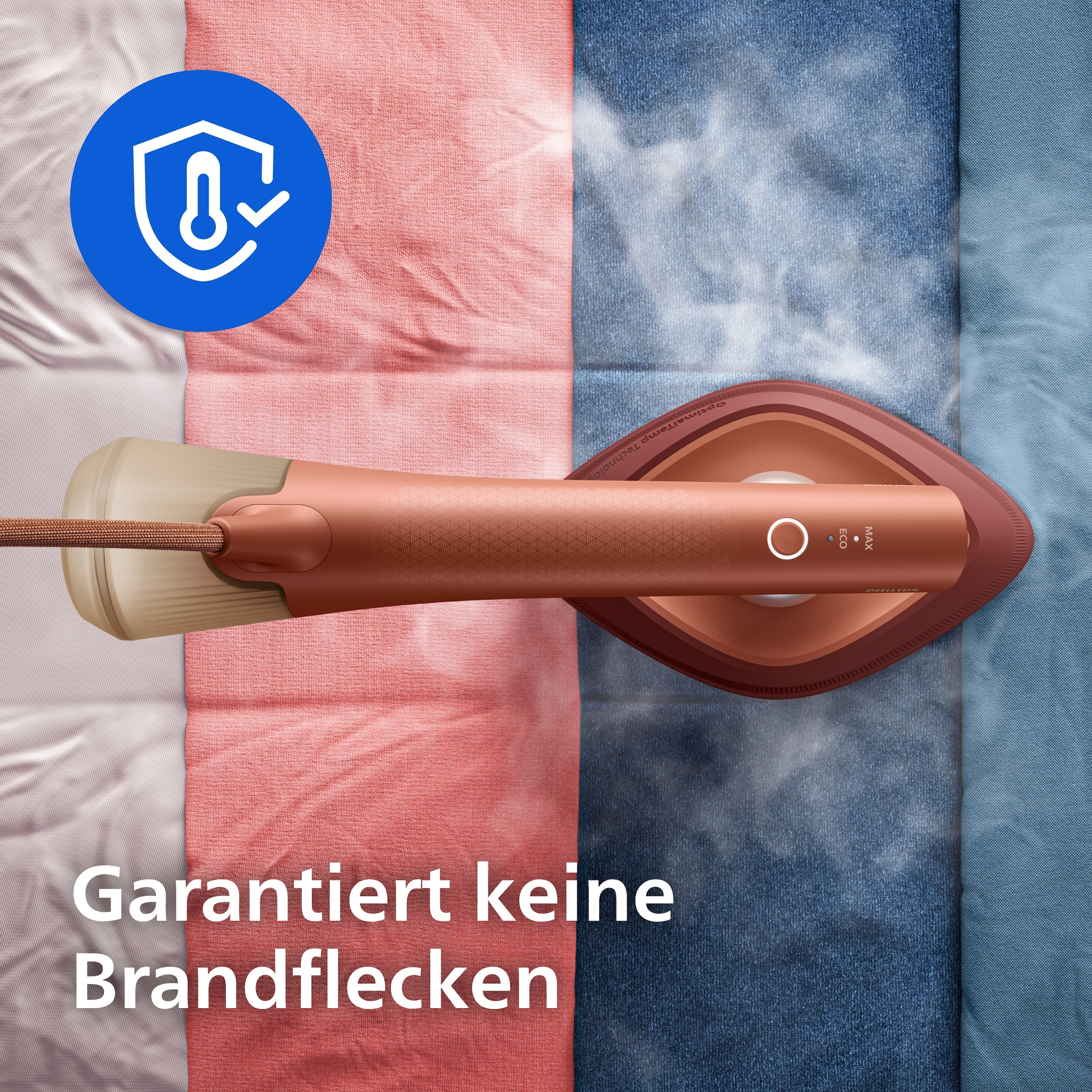 Philips Dampfbügeleisen »GC213/50 OneTurn 2-in-1 Bügeleisen & Steamer, StyleMat & Dock inkl.« 1800 W 1800 W, SteamGlide Plus, 200ml Wasserbehälter und 90 g Dampfstoß