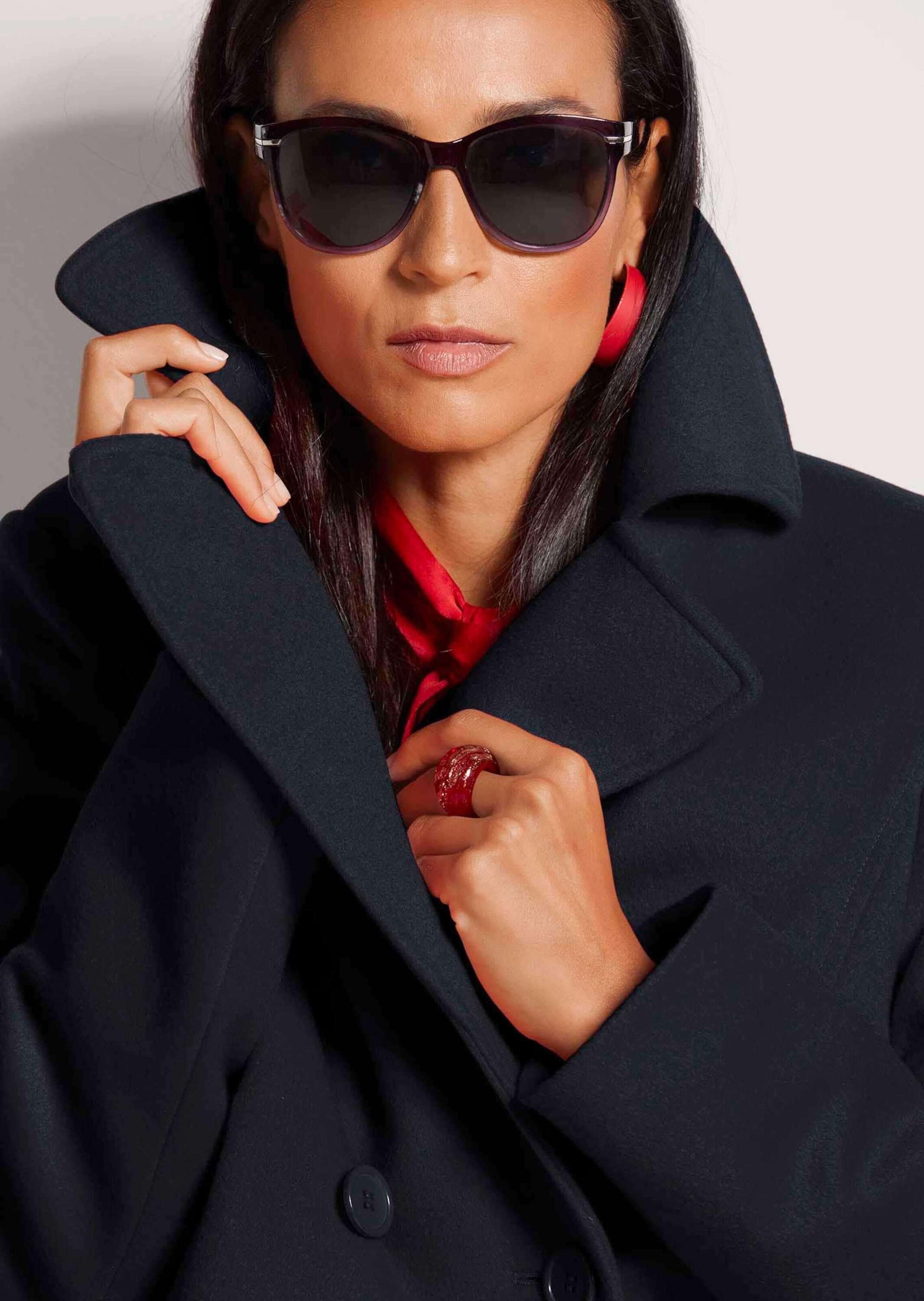 MADELEINE Kurzjacke »Caban Elegante Caban-Jacke mit Taschen« Cabanjacke