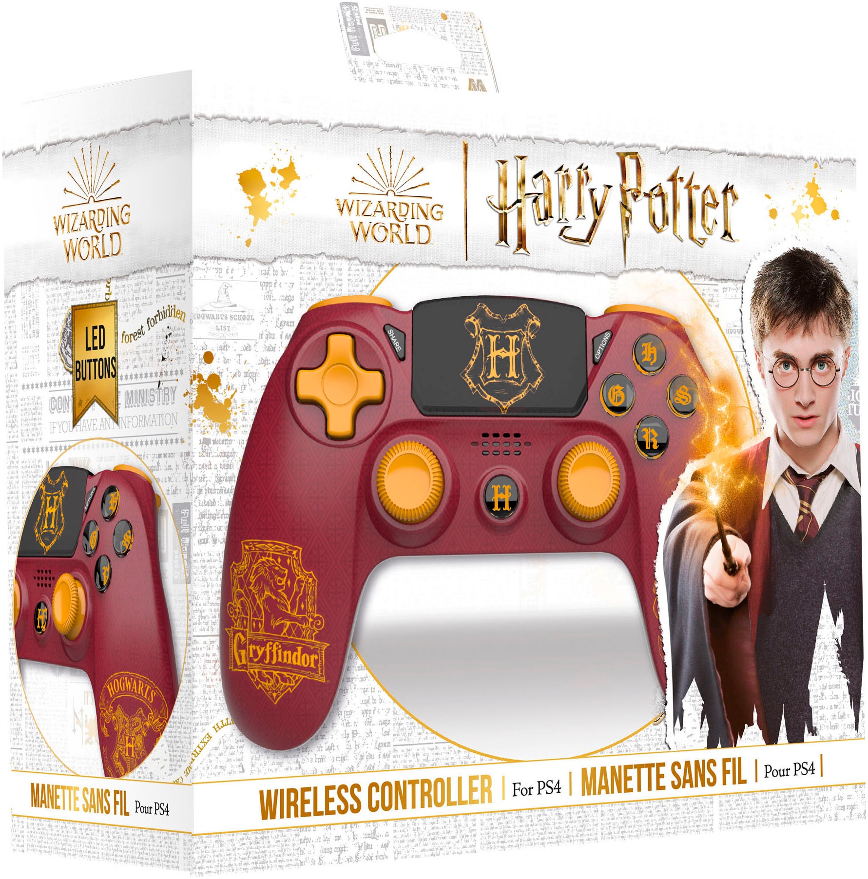 Freaks and Geeks PlayStation 4-Controller »Harry Potter Slytherin Wireless«