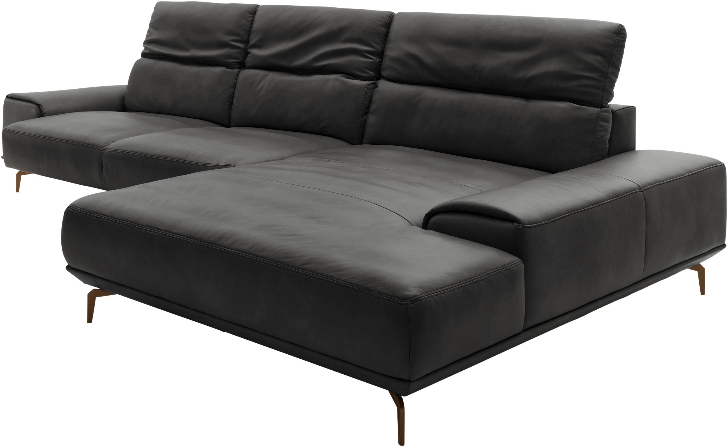 Musterring Wohnlandschaft »MR 2490«, Bronze-Fuß Sitzhöhe 46cm, wahlweise mit Funktionen, Maße 342 x 207 cm