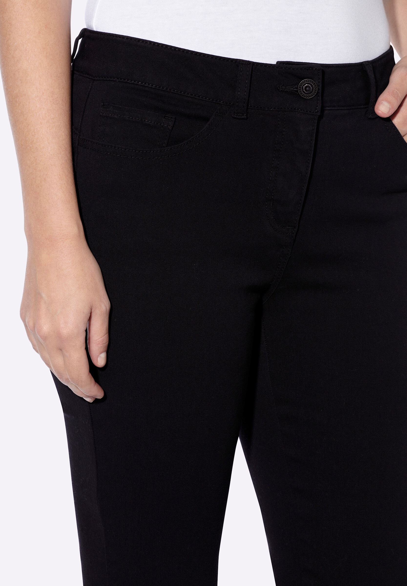 heine 5-Pocket-Jeans »Push-up-Jeans 5-Pocket-Hose mit Glitzersteinchen«
