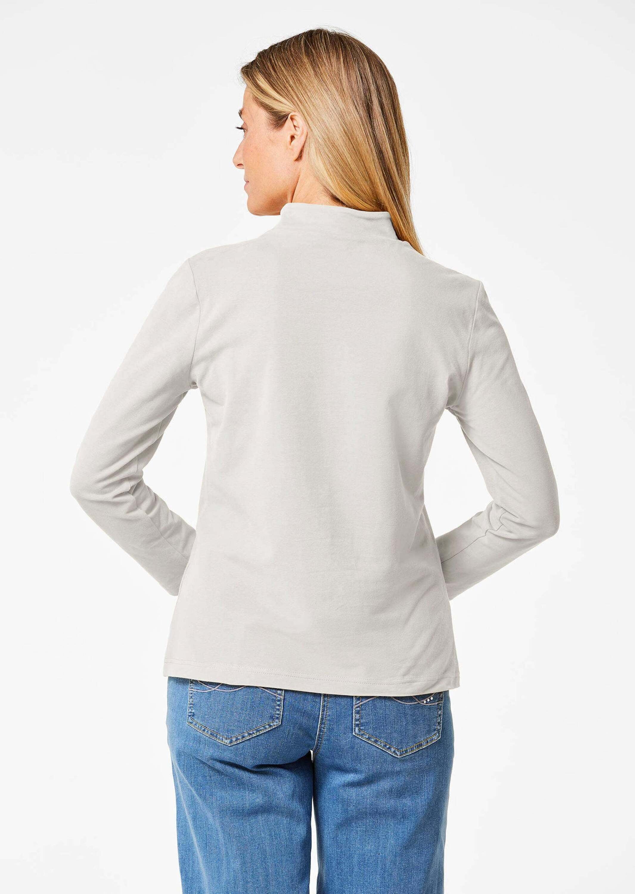 GOLDNER Longpullover »Stehkragenshirt mit Langarm« Ohne