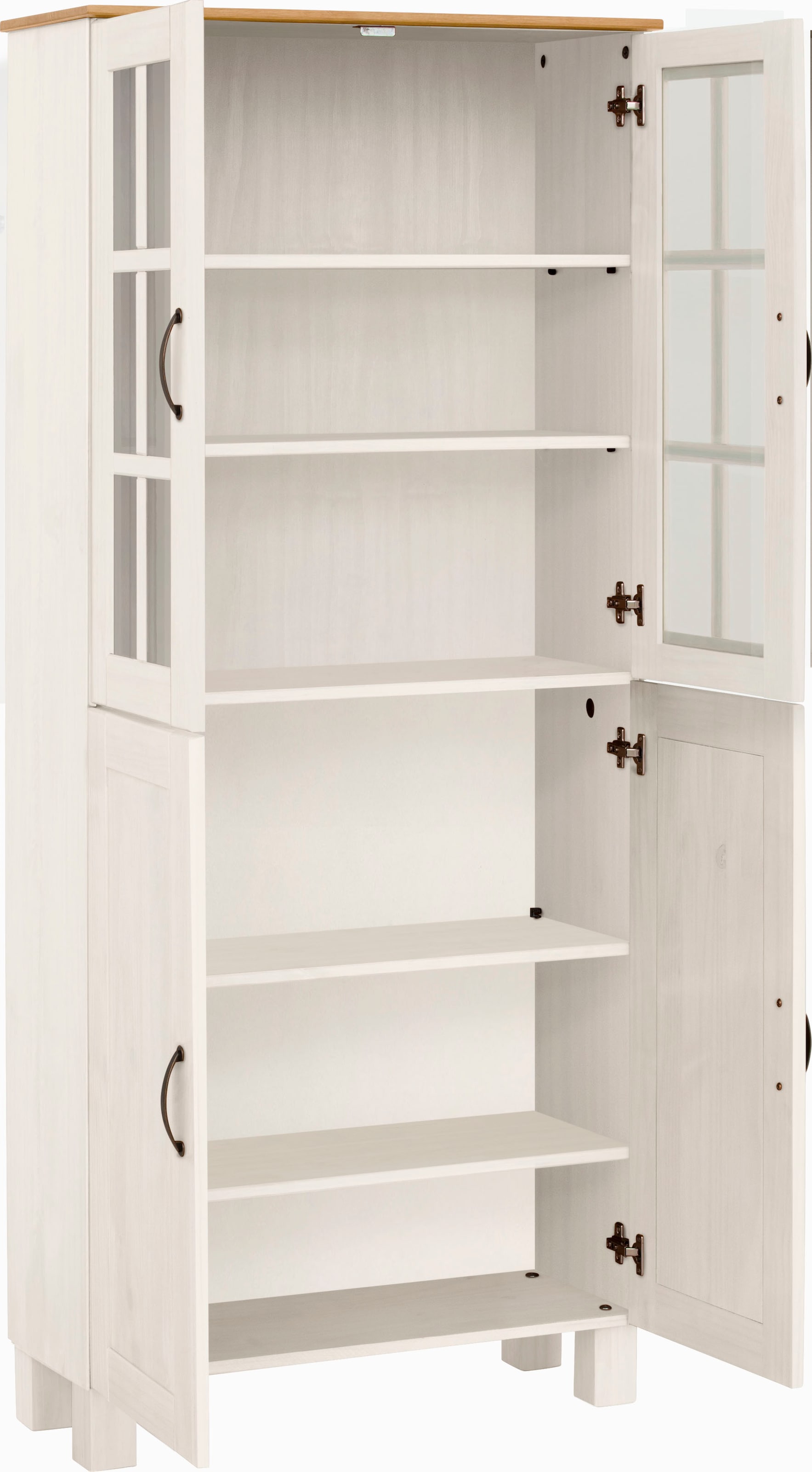 Home affaire Hochschrank »Rodby« FSC®-zertifiziertes Massivholz, Breite 75cm, Höhe 170cm