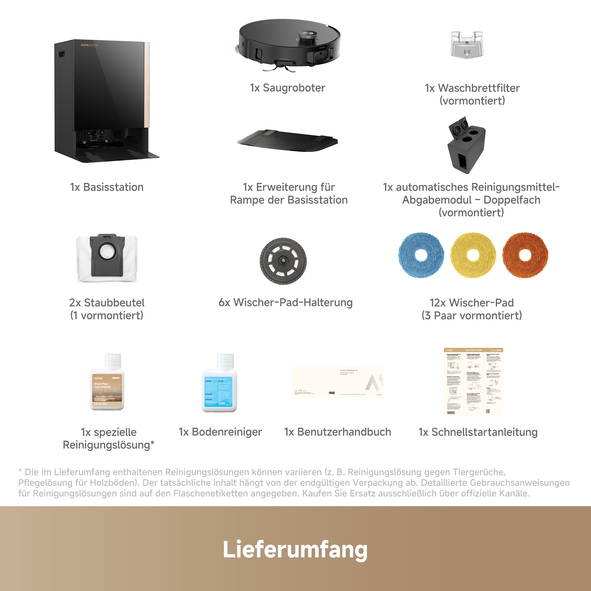 Mova Nass-Trocken-Saugroboter »Mova Mobius 60«