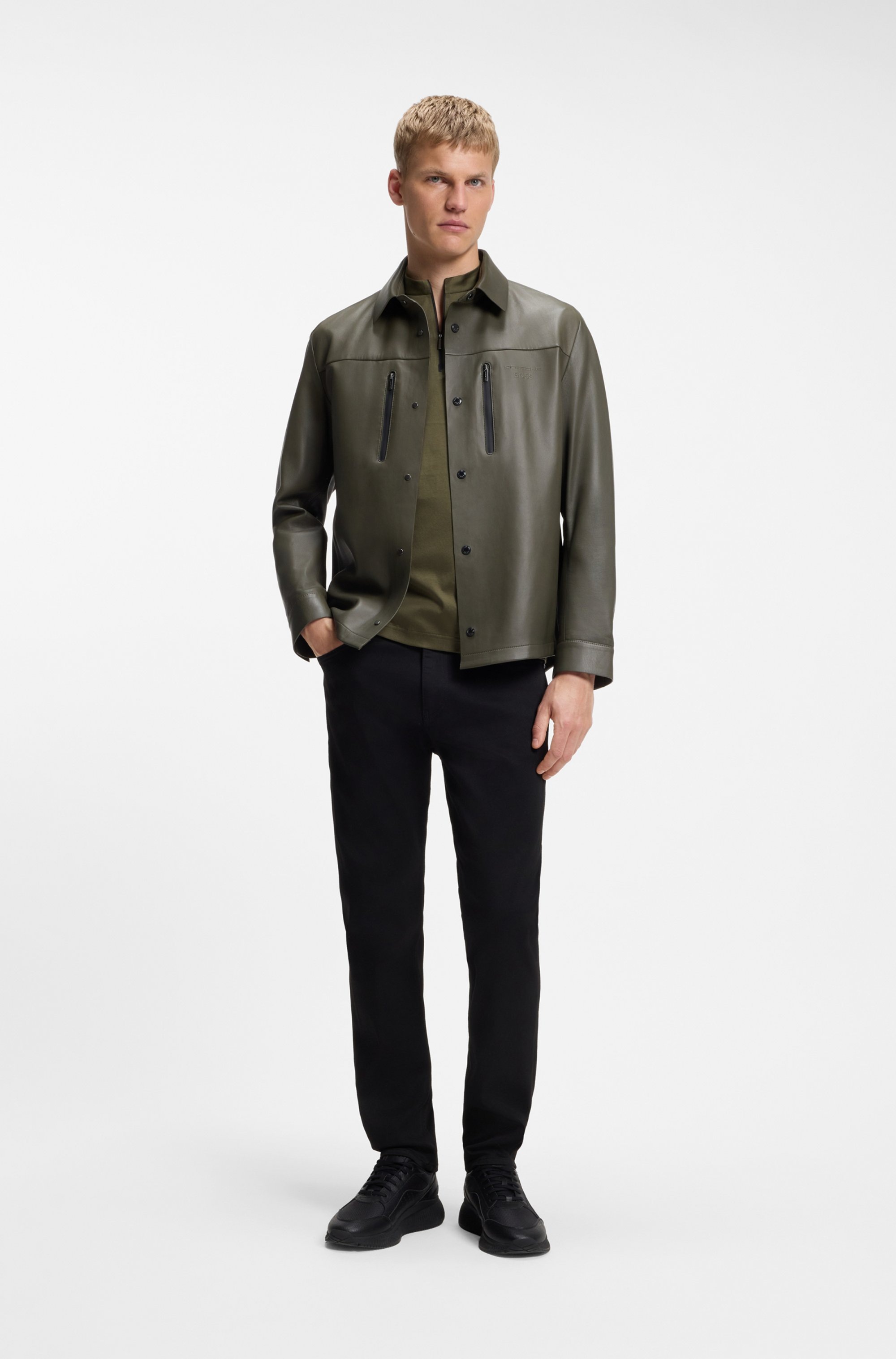 BOSS GREEN Poloshirt »Porsche Spirit 70 Capsule Collection« Premium Herrenmode Innovative Geruchskontroll-Technologie HEIQ MINT