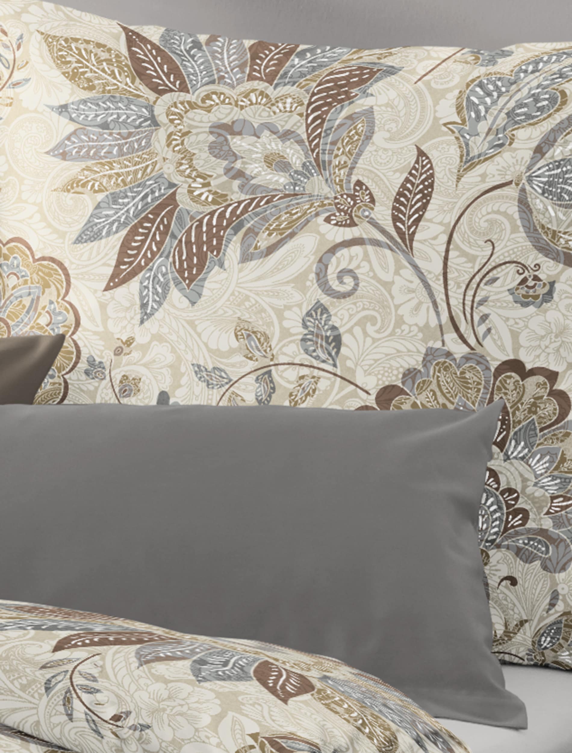 BIERBAUM Bettwäsche »4144« 2 Stk. tlg. Biber, 100 % Baumwolle, pflegeleicht, kuschelig weich