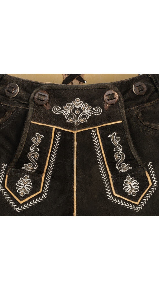 Nübler Trachtenlederhose »Lederhose Hotpant Hanna«