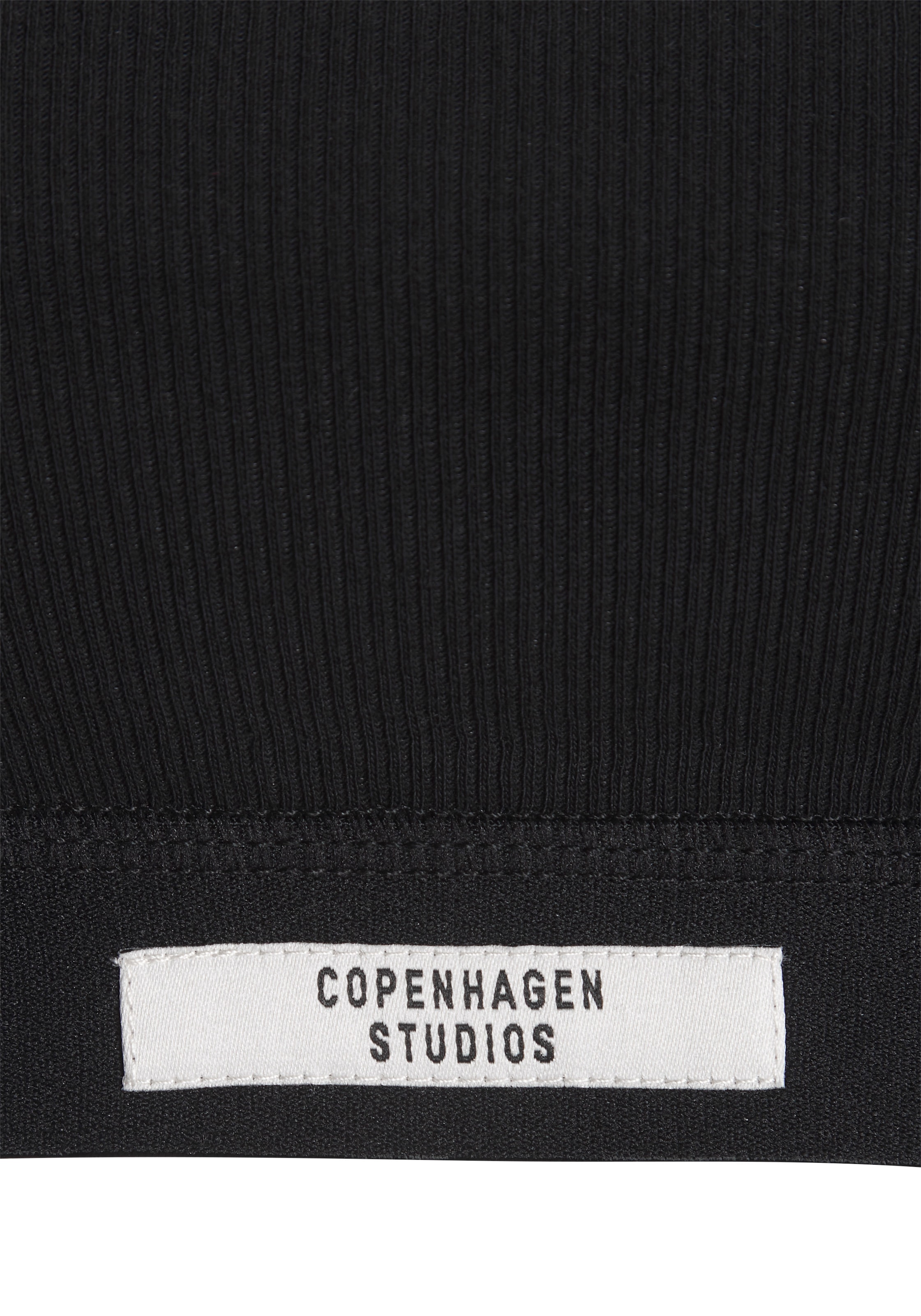 Copenhagen Studios Bustier aus elastischer Baumwoll-Ripp-Qualität