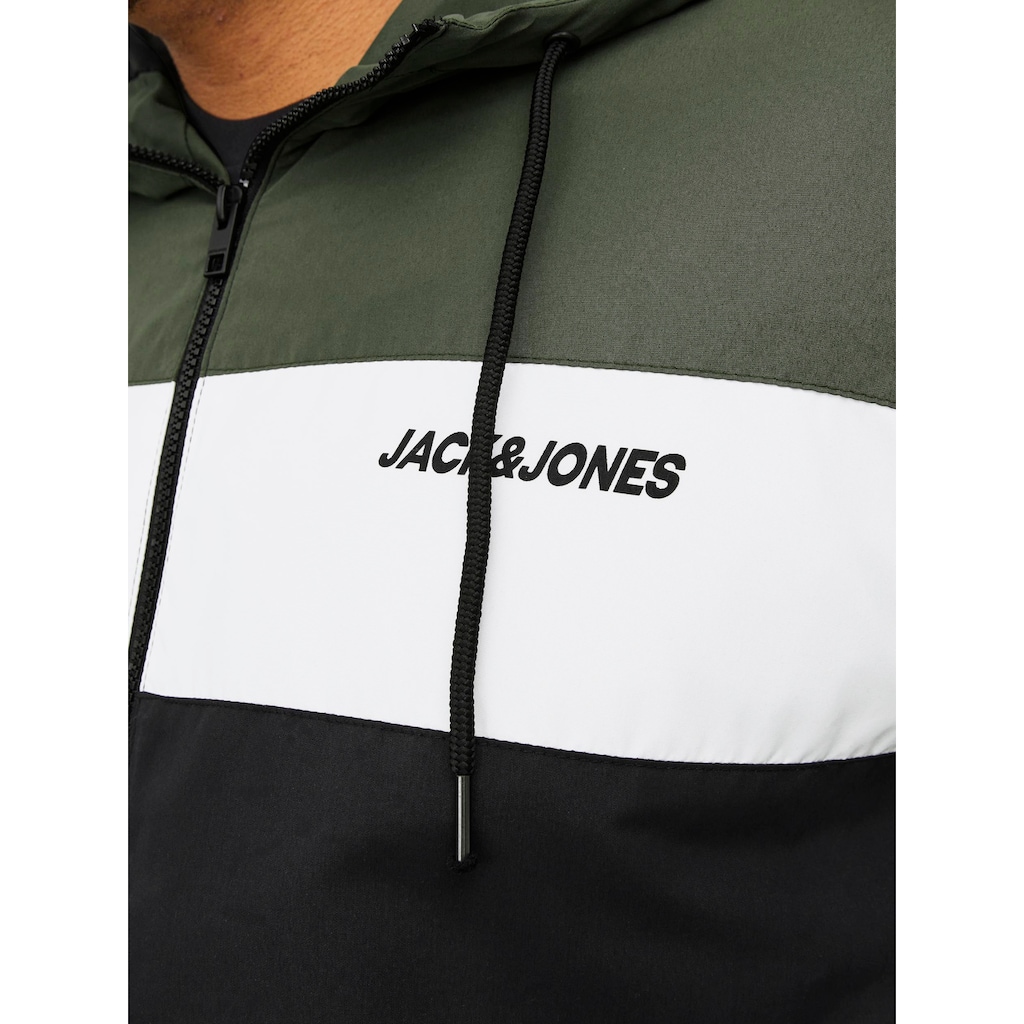 Jack & Jones PlusSize Bomberjacke »JJERUSH HOOD BOMBER NOOS PLS«, mit Kapuze
