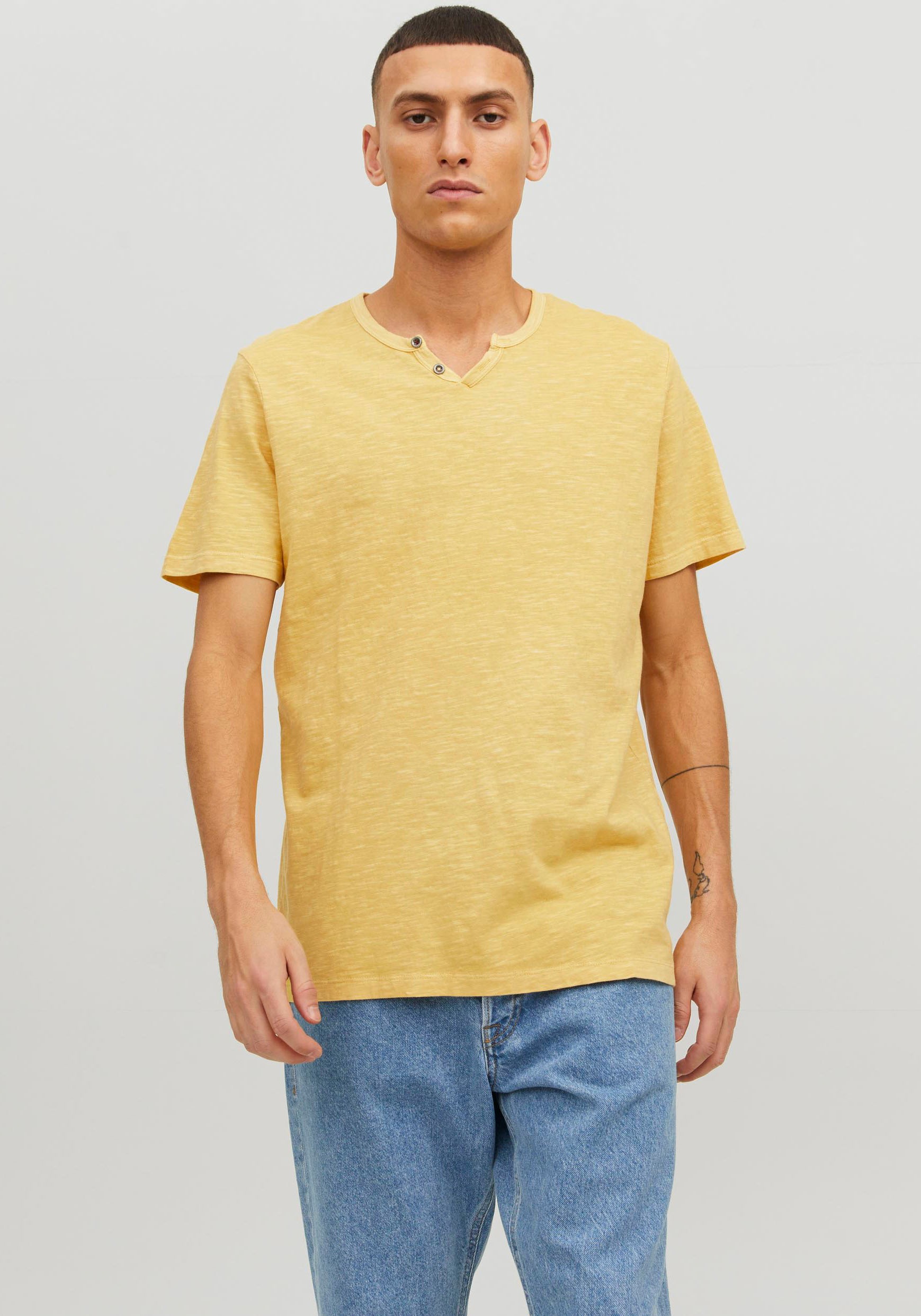 Jack & Jones T-Shirt »JJESPLIT NECK TEE SS NOOS«