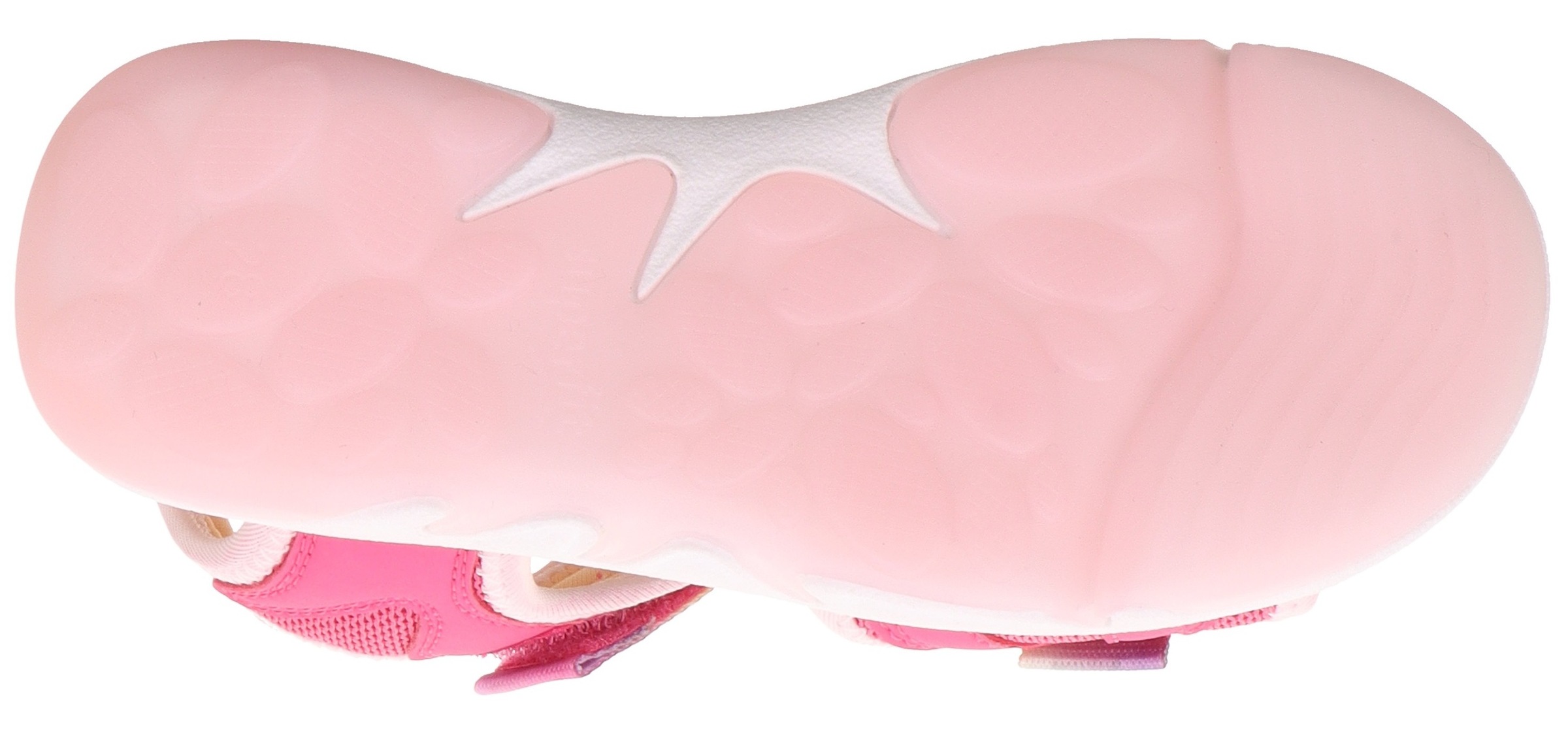 Superfit Sandale »PEBBLES WMS: mittel«, Sandalette mit süßem Glitzerverschluss, Größenschablone zum Download
