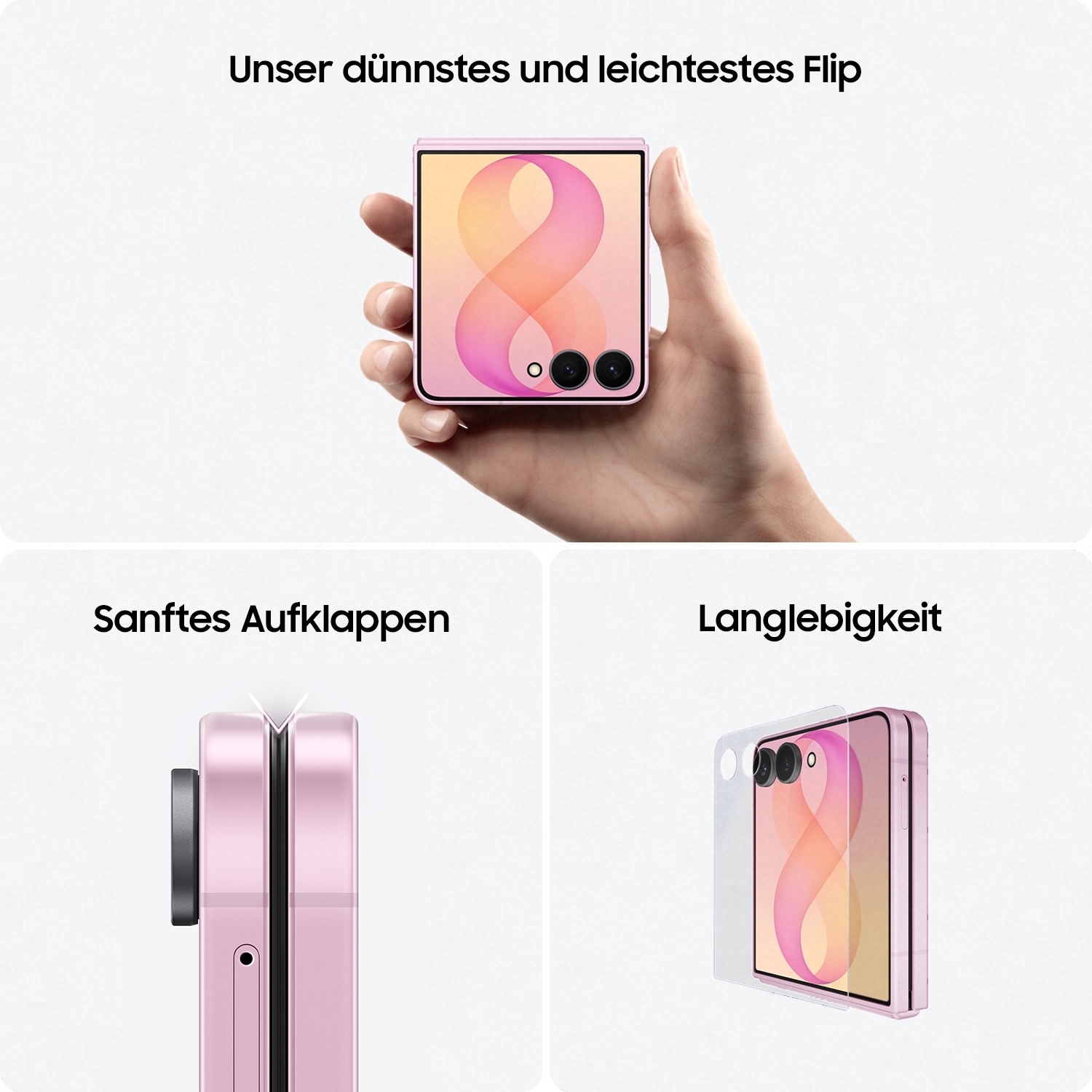 Samsung Smartphone »Z Flip8« cream