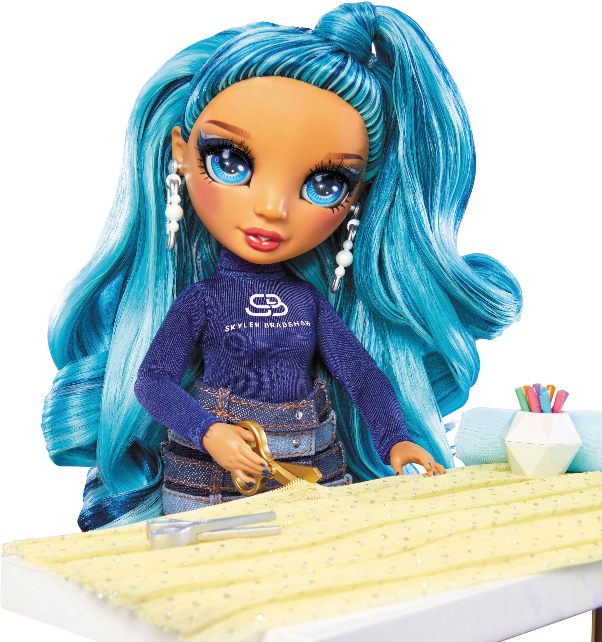 RAINBOW HIGH Anziehpuppe »Rainbow High Dream & Design Fashion Studio«, inklusive Puppe Skyler