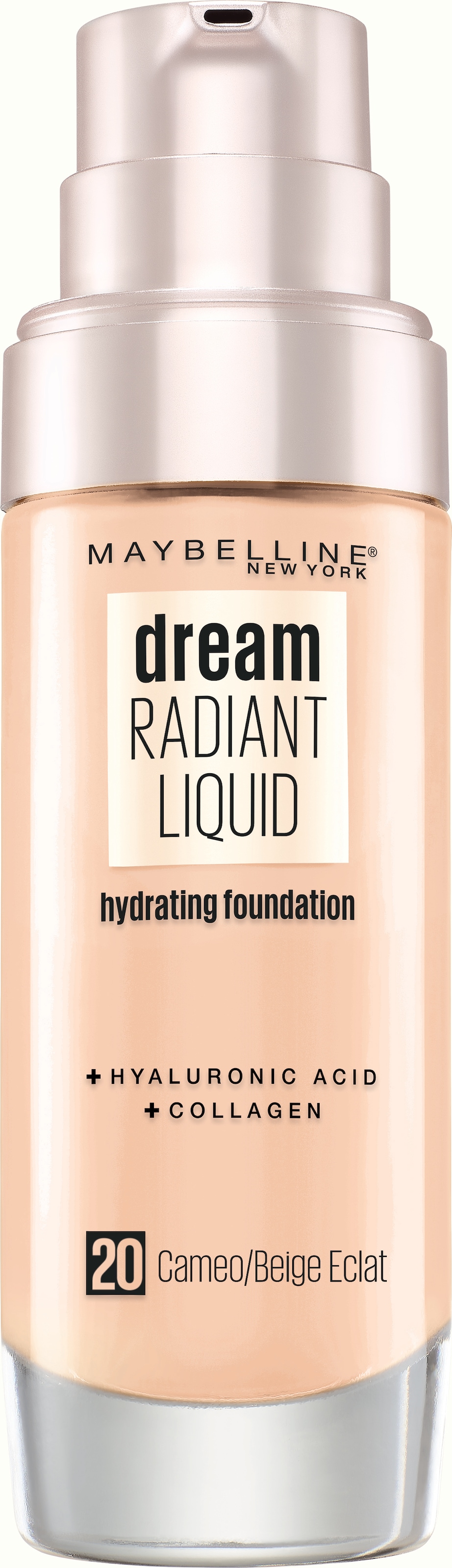 MAYBELLINE NEW YORK Foundation »DREAM RADIANT LIQUID MAKE-UP« mittlere Deckkraft, strahlendes Finish, 12H Feuchtigkeitspower