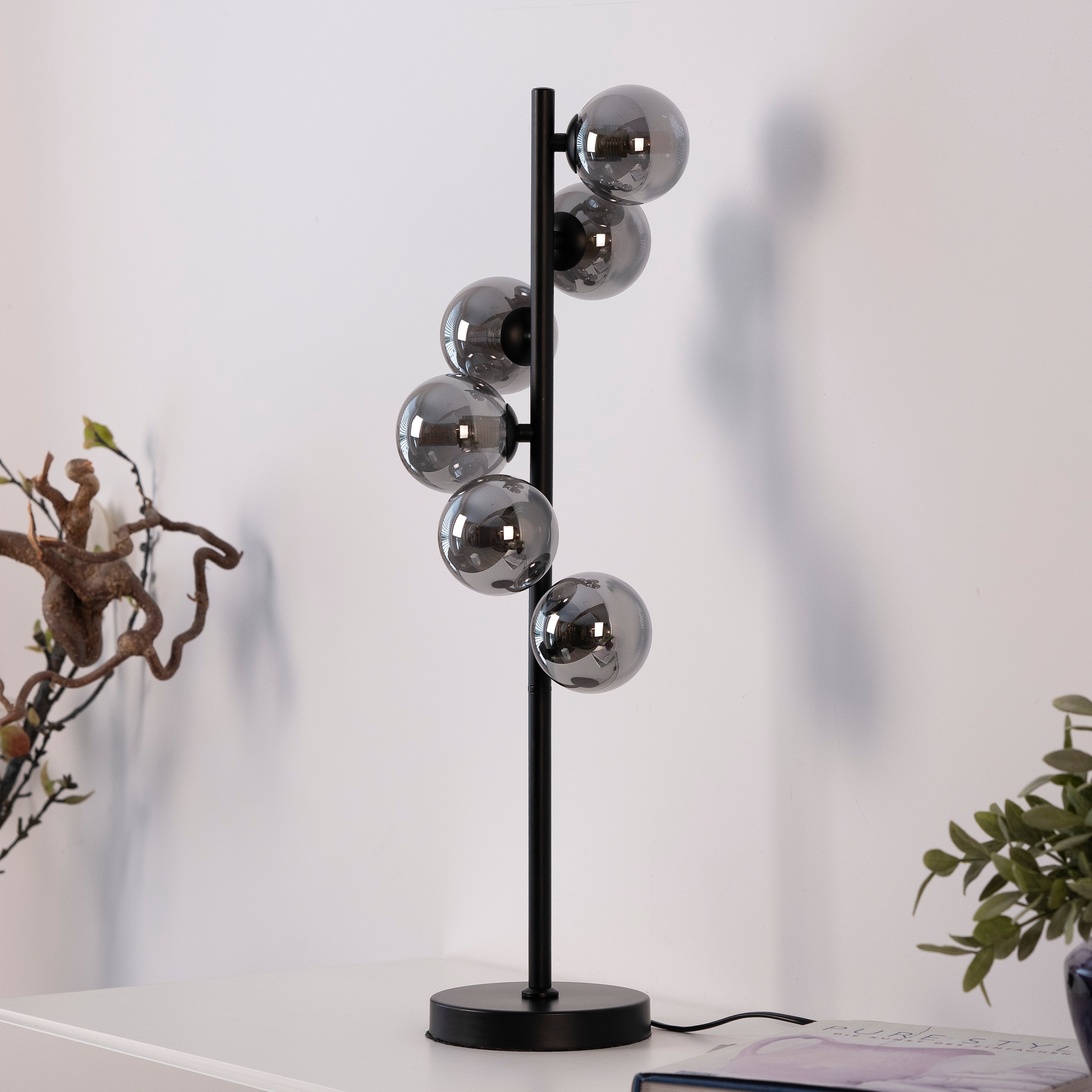 SCHÖNER WOHNEN-Kollektion LED Tischleuchte »DUBAI« G9 1 Stk. Warmweiß SCHÖNER WOHNEN Kollektion, Schnurschalter